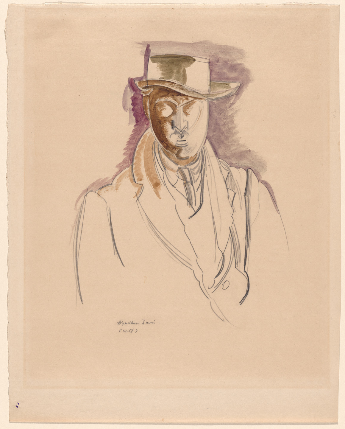 Wyndham Lewis. Self-Portrait. (1920)