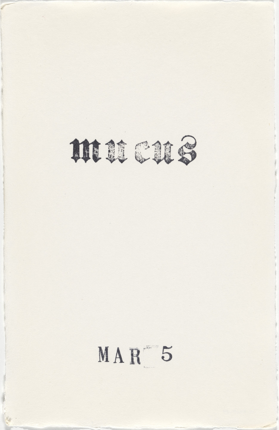 Kiki Smith. Untitled (Book of Hours). 1986–2003