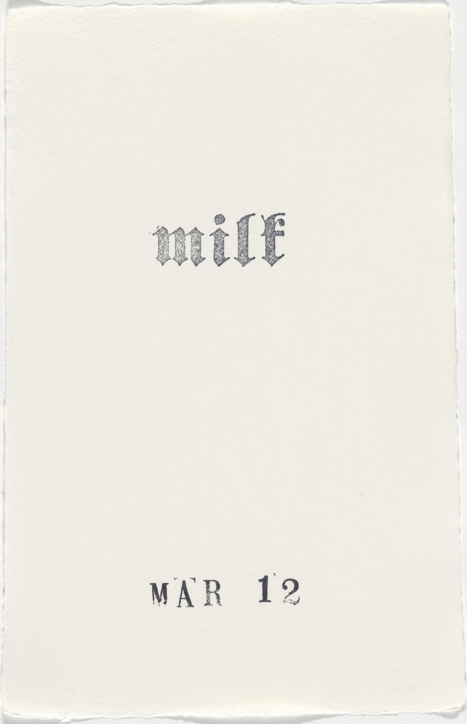 Kiki Smith. Untitled (Book of Hours). 1986–2003