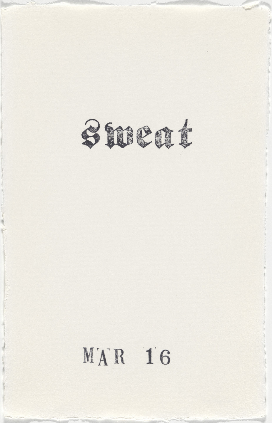 Kiki Smith. Untitled (Book of Hours). 1986–2003