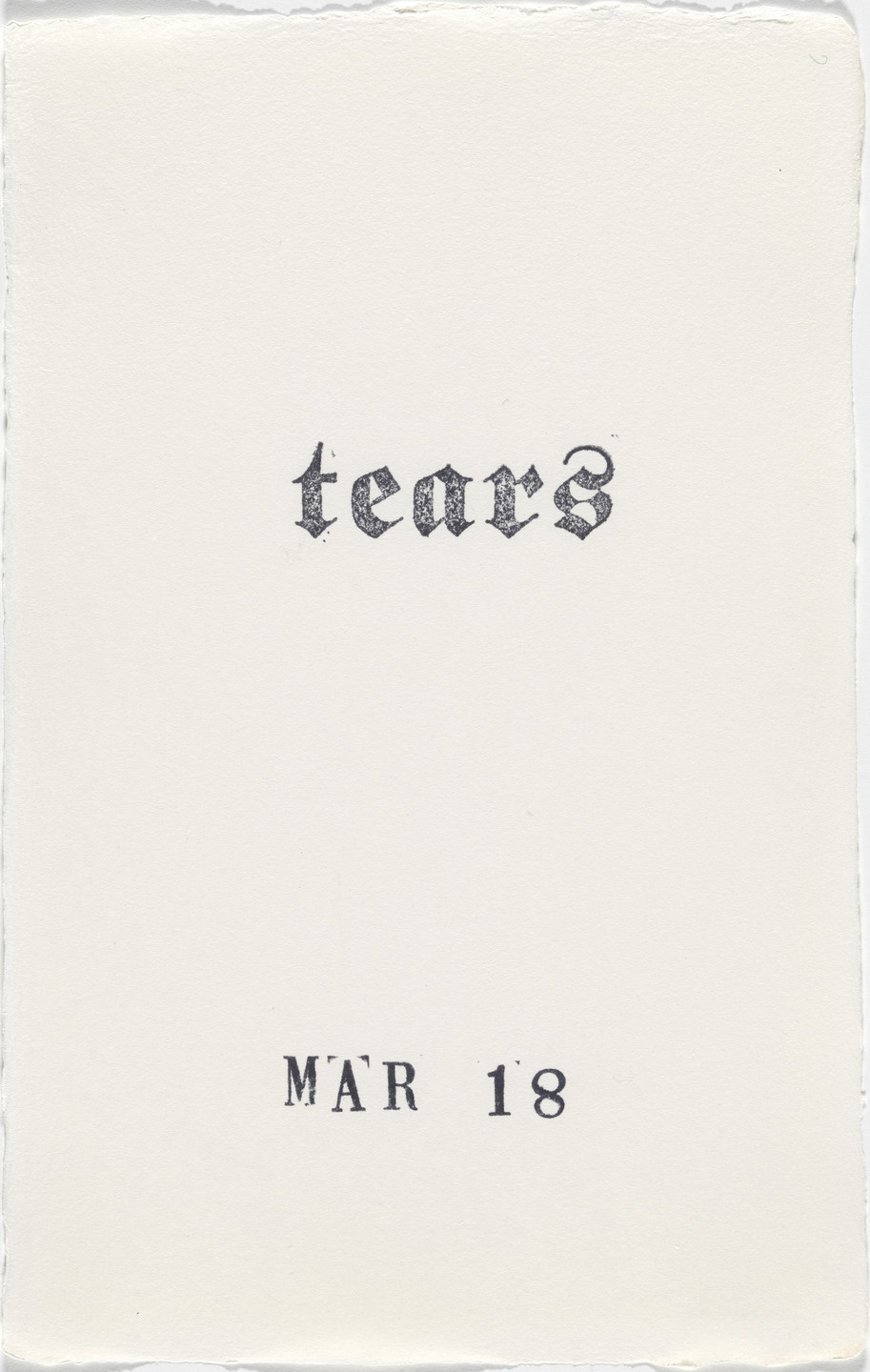 Kiki Smith. Untitled (Book of Hours). 1986–2003