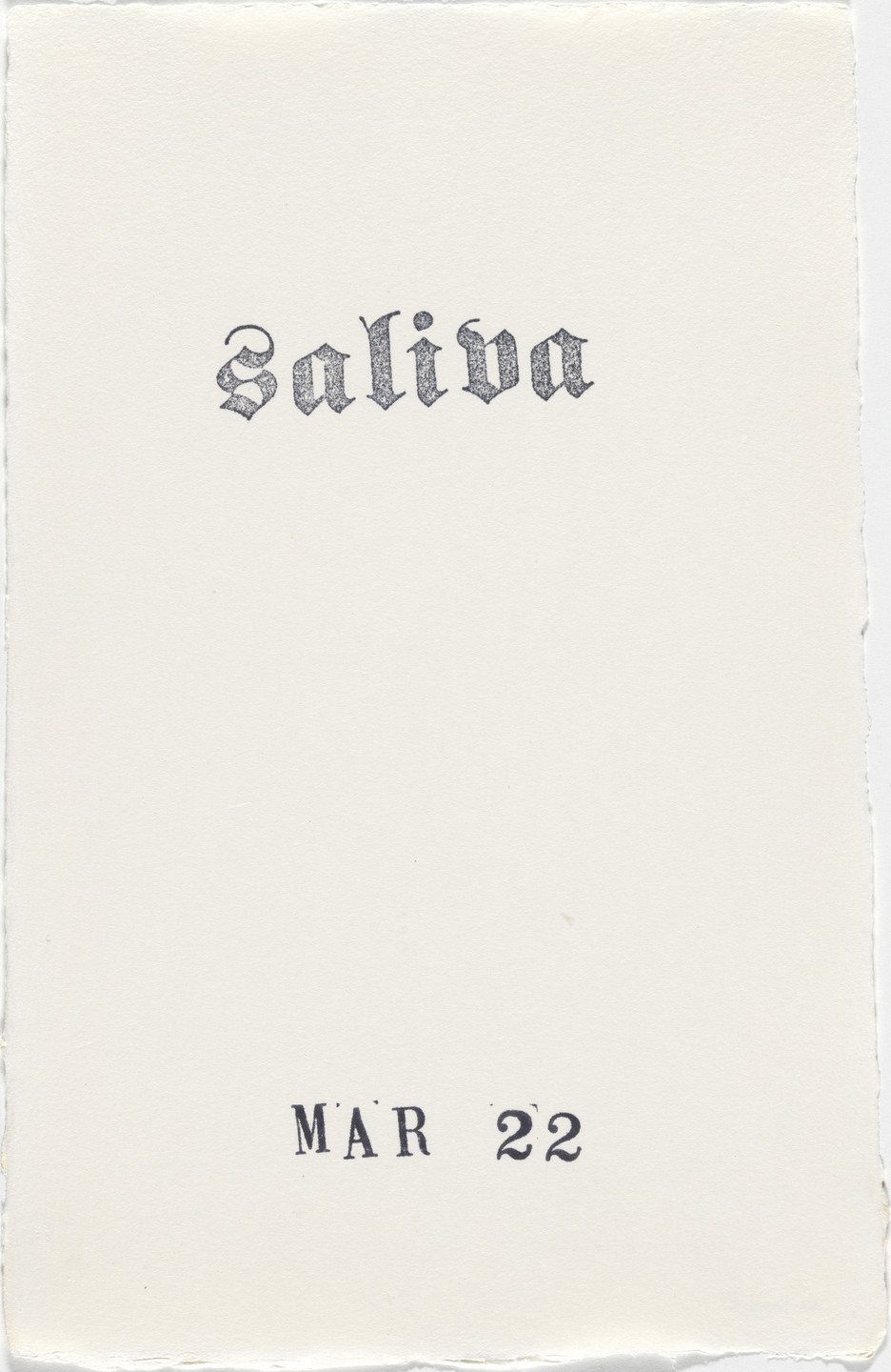 Kiki Smith. Untitled (Book of Hours). 1986–2003