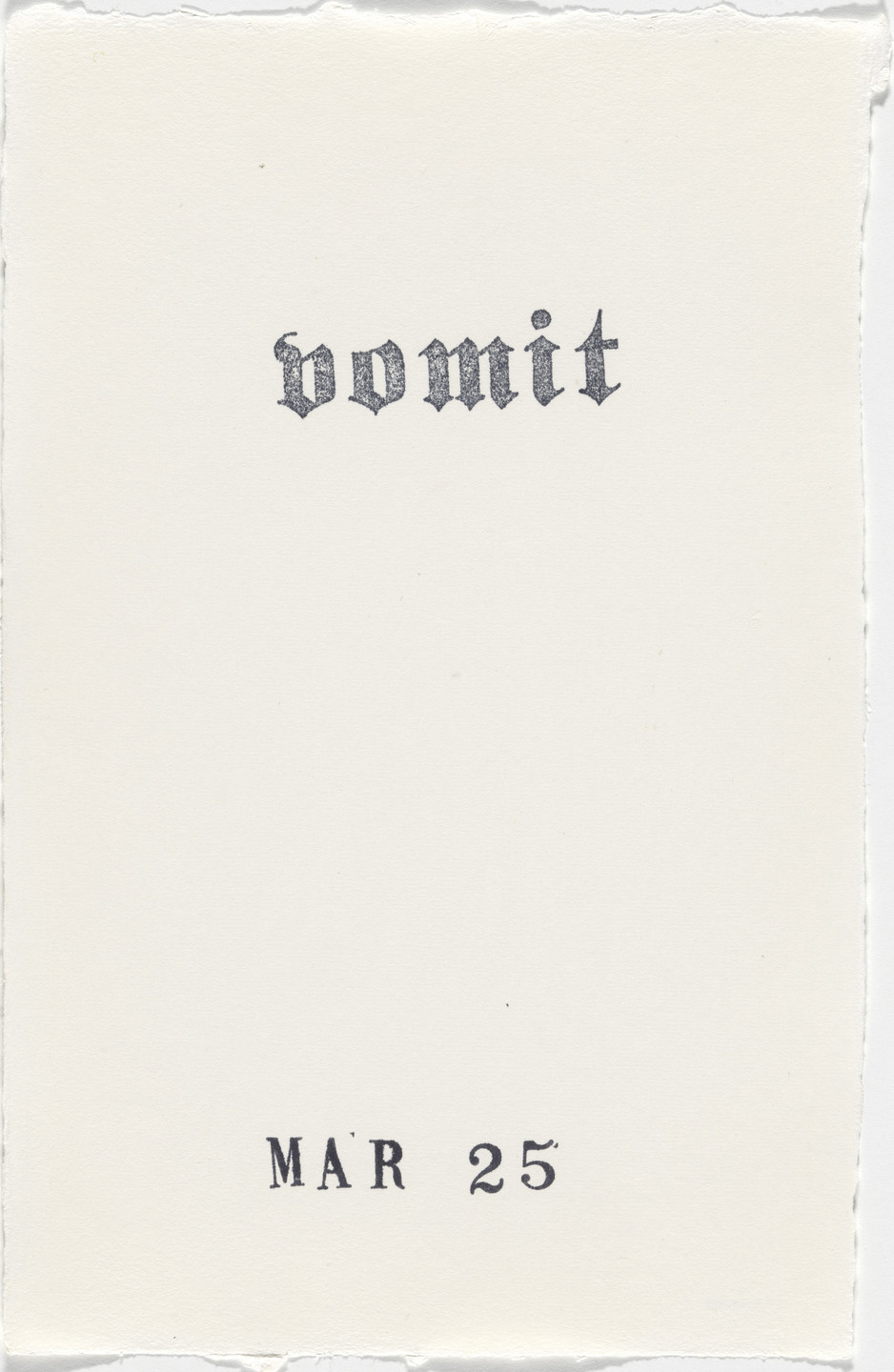 Kiki Smith. Untitled (Book of Hours). 1986–2003
