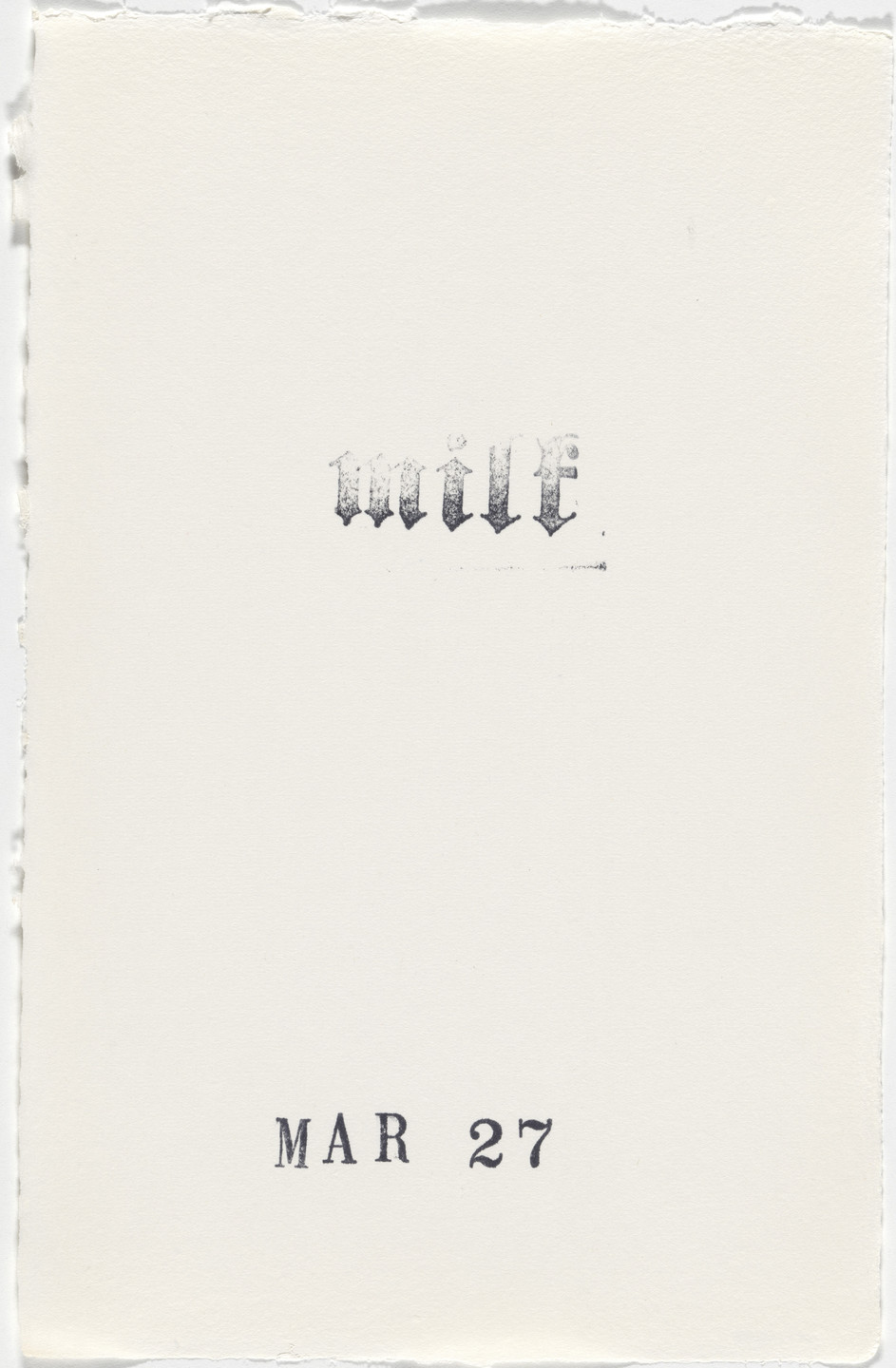 Kiki Smith. Untitled (Book of Hours). 1986–2003