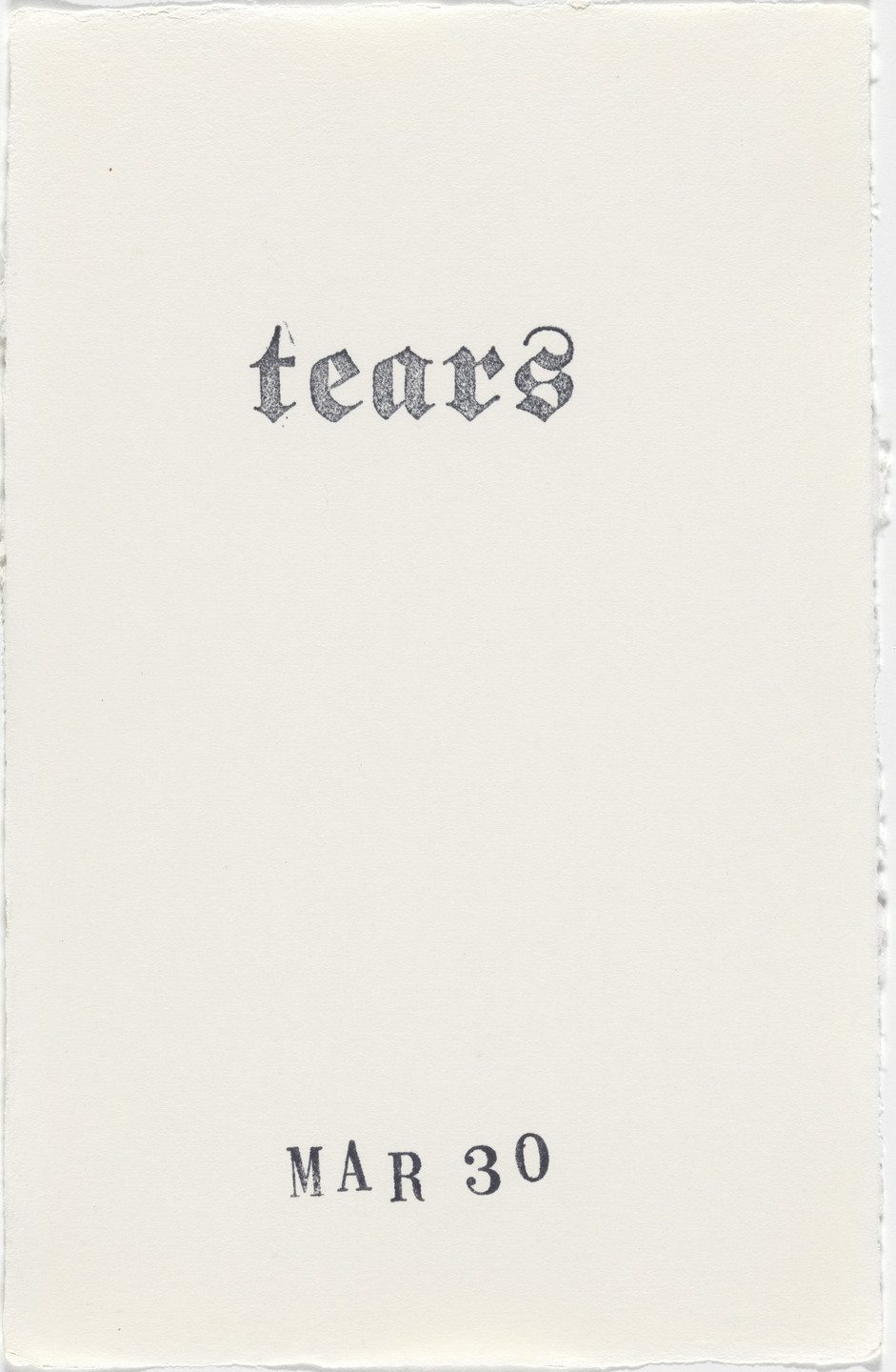 Kiki Smith. Untitled (Book of Hours). 1986–2003