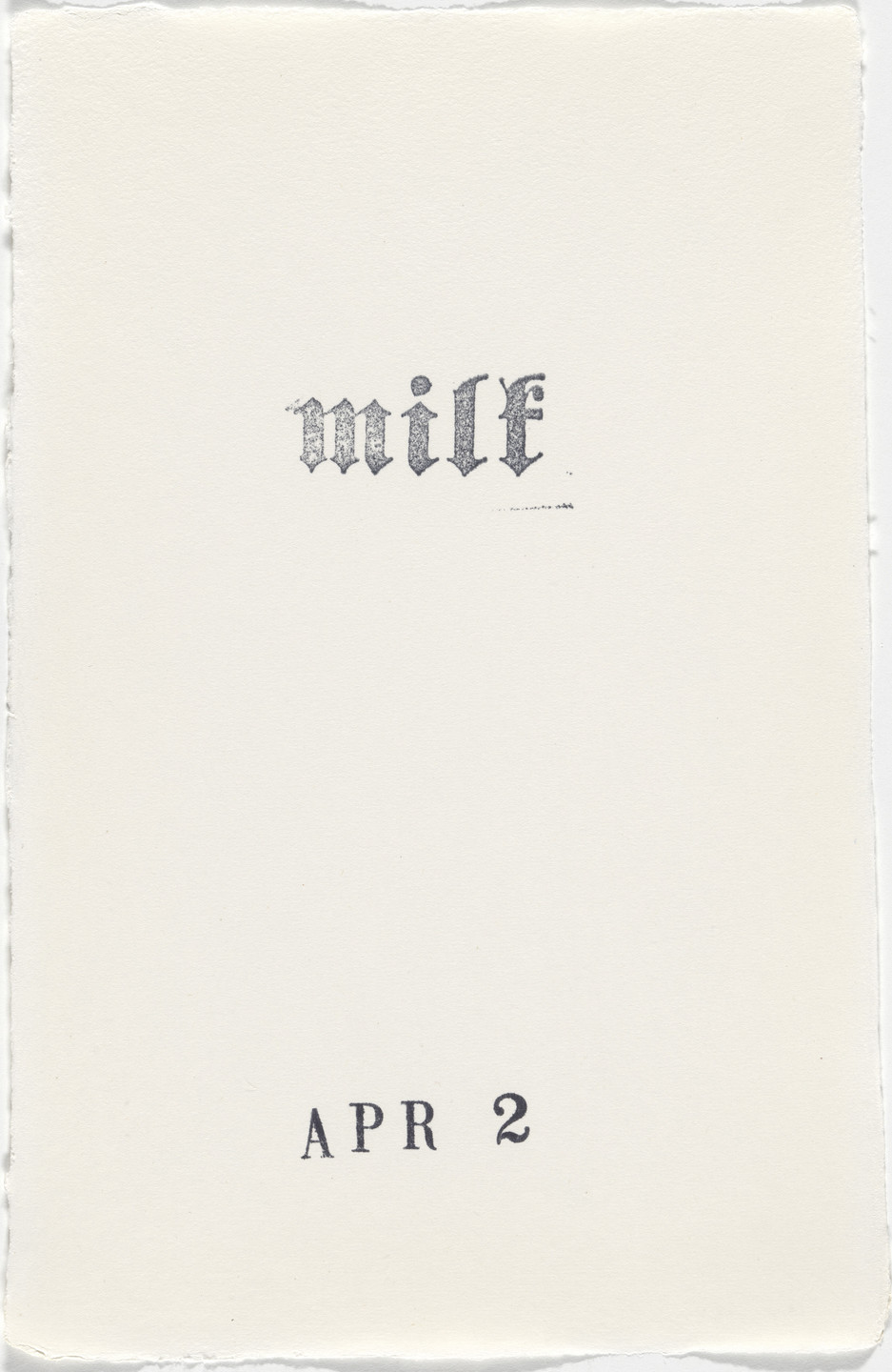 Kiki Smith. Untitled (Book of Hours). 1986–2003