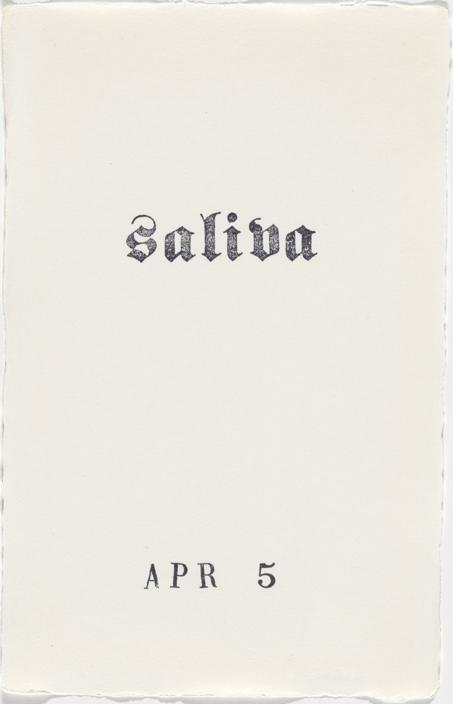 Kiki Smith. Untitled (Book of Hours). 1986–2003