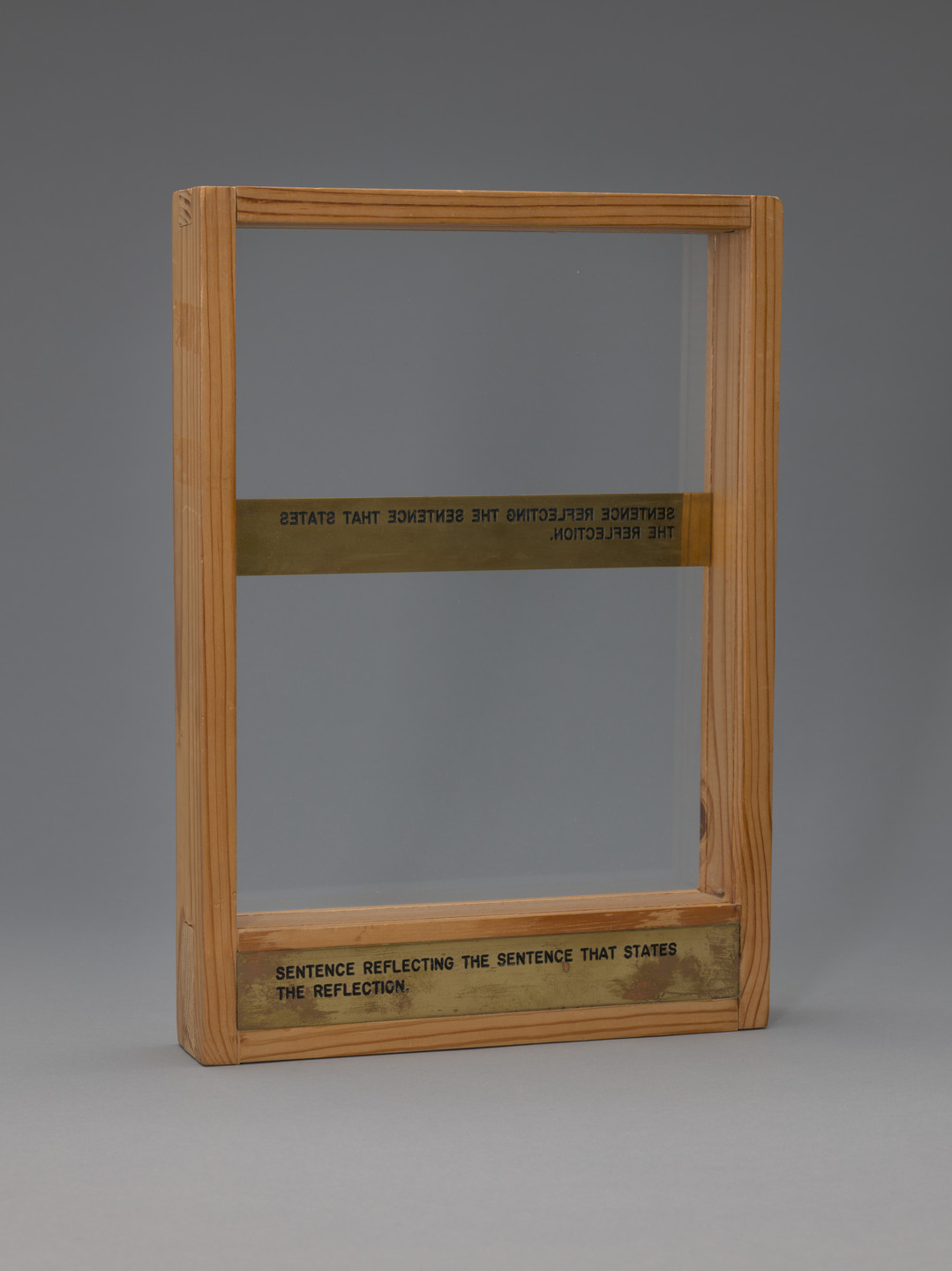 Luis Camnitzer. Sentence Reflecting the Sentence that States the Reflection. 1975