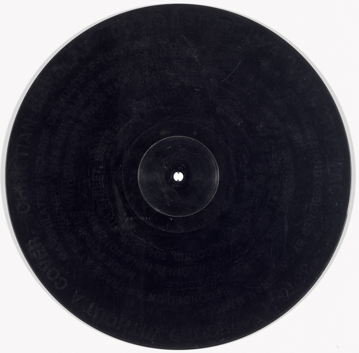 Christian Marclay. Record Without a Cover. 1985