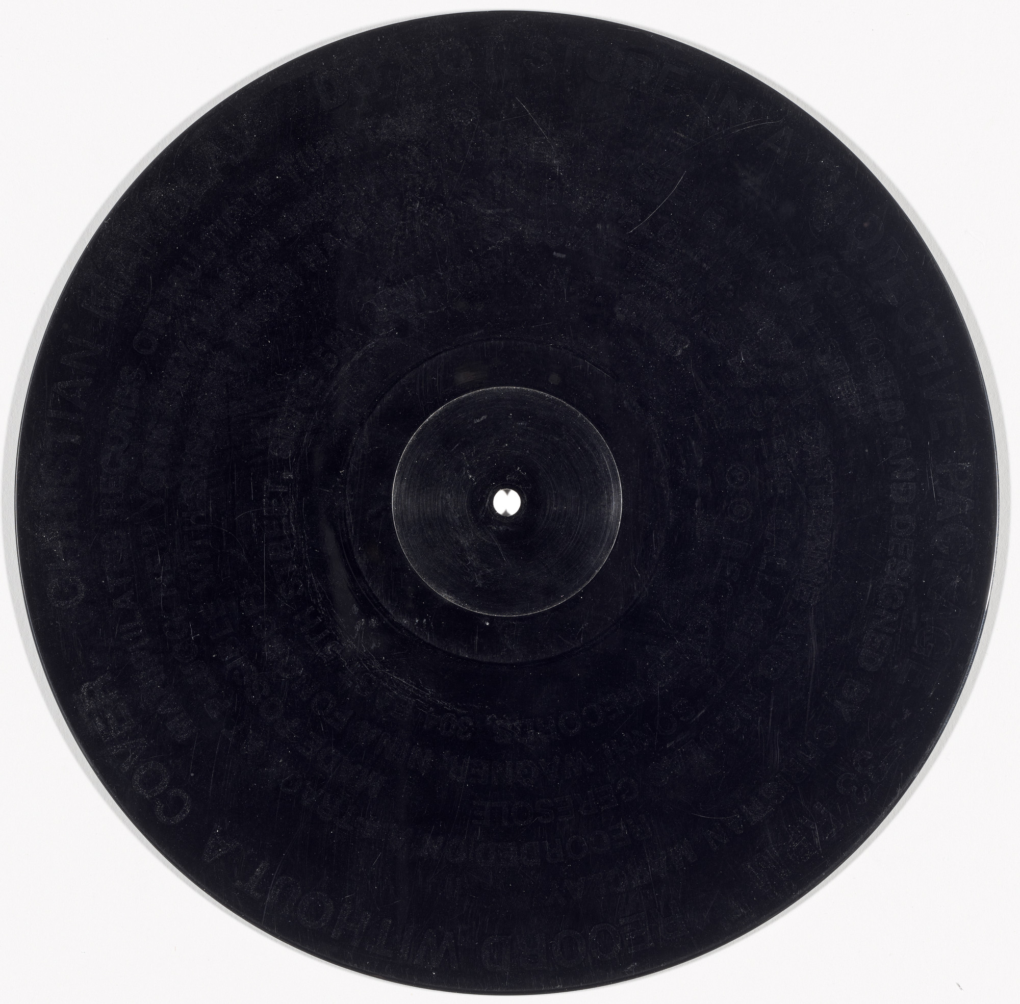 Christian Marclay. Record Without a Cover. 1985 | MoMA