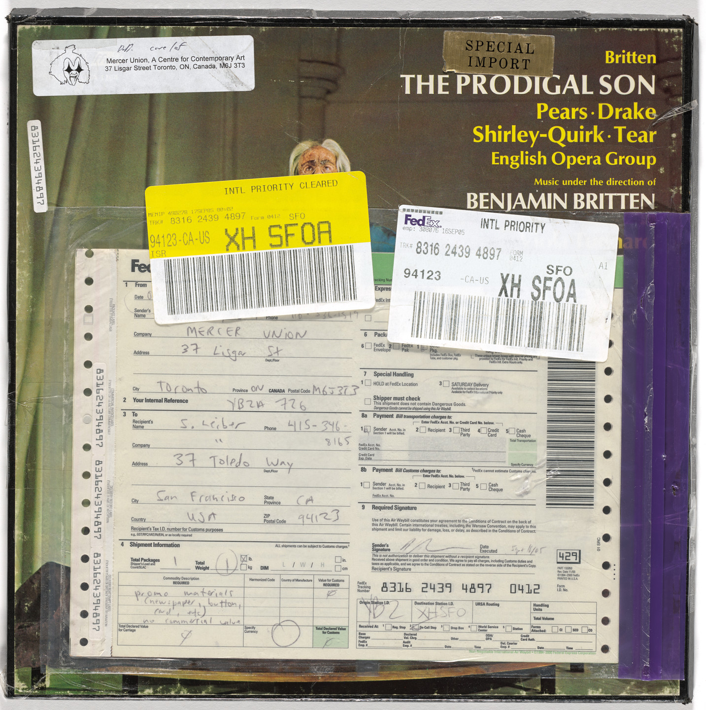 Thomas Brinkmann, Milan Knížák, Christian Marclay, Roger Miller, Lee Ranaldo, Boyd Rice, Christopher Rollen, Various Artists. The Needle and the Damage Done (Exhibition of artists' recordworks curated by Dave Dyment). 2005
