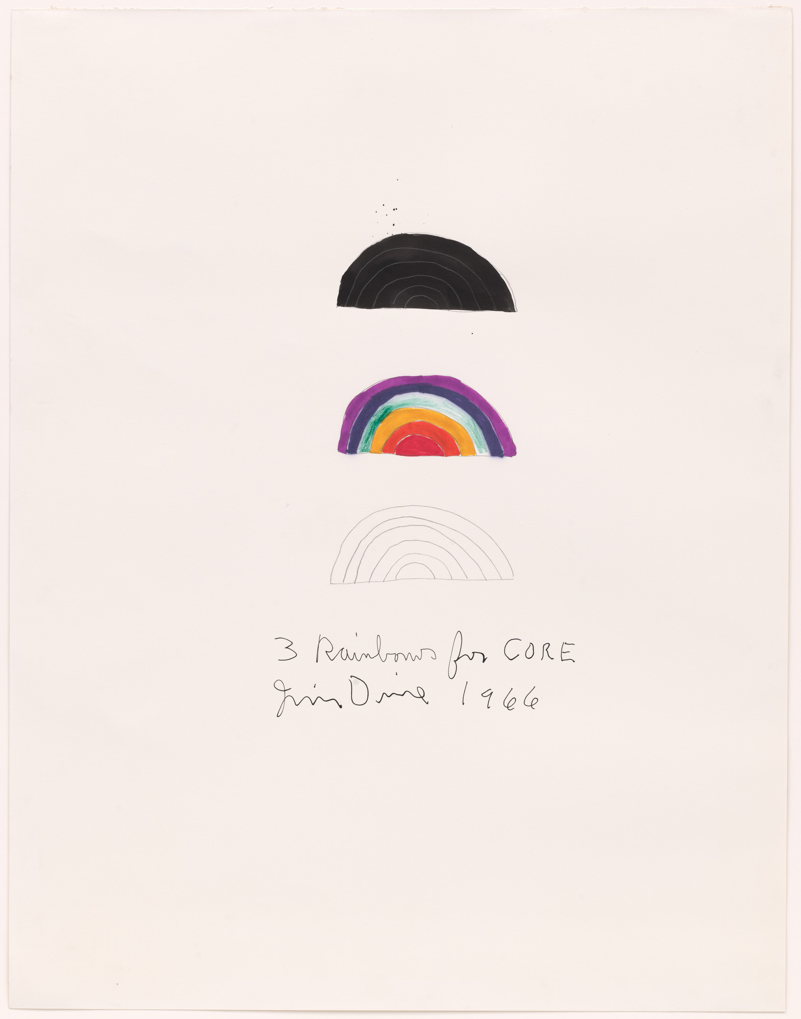 Jim Dine. 3 Rainbows for CORE