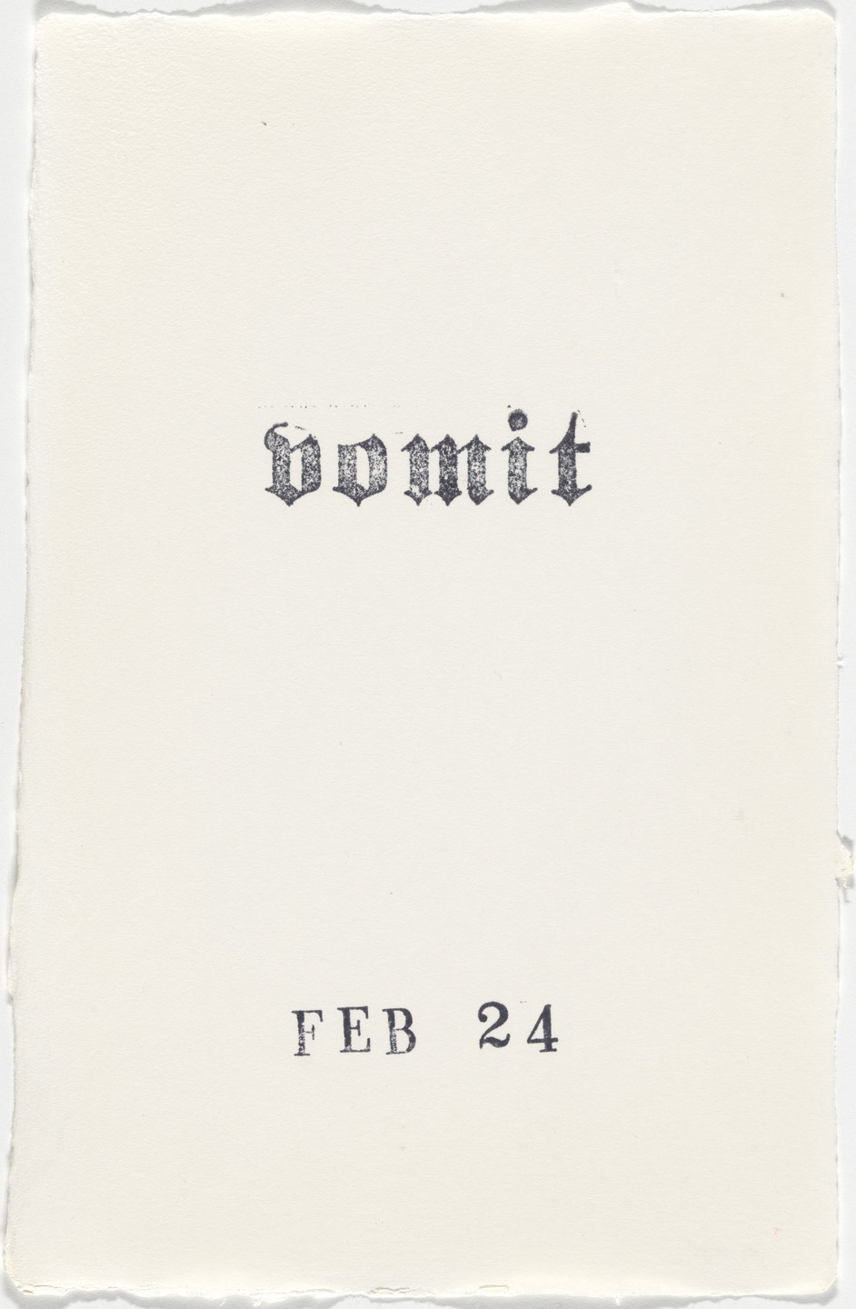 Kiki Smith. Untitled (Book of Hours). 1986–2003