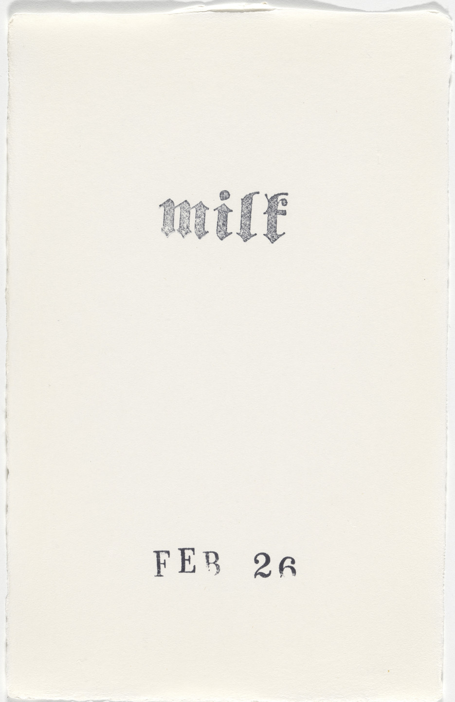 Kiki Smith. Untitled (Book of Hours). 1986–2003