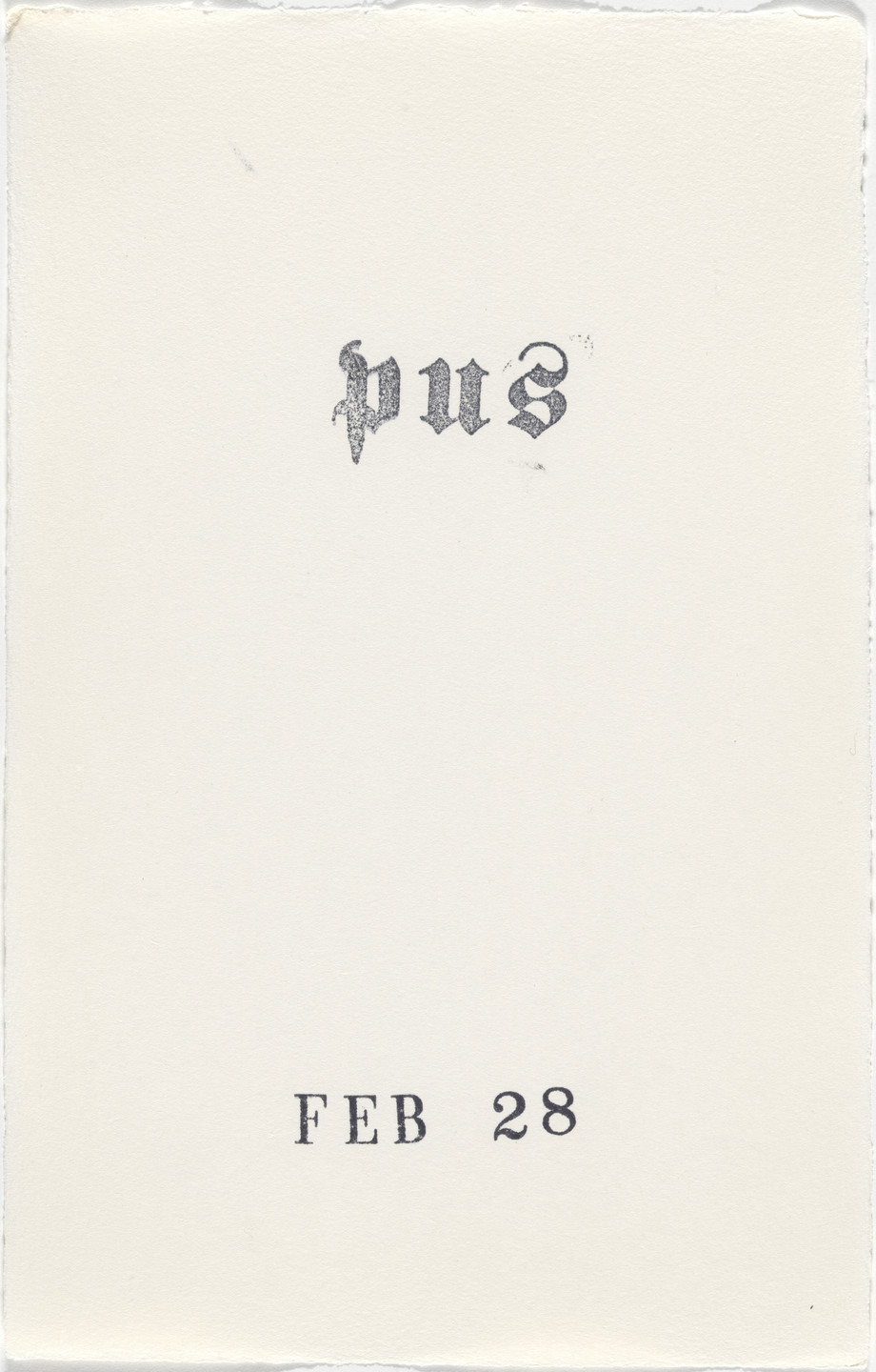 Kiki Smith. Untitled (Book of Hours). 1986–2003