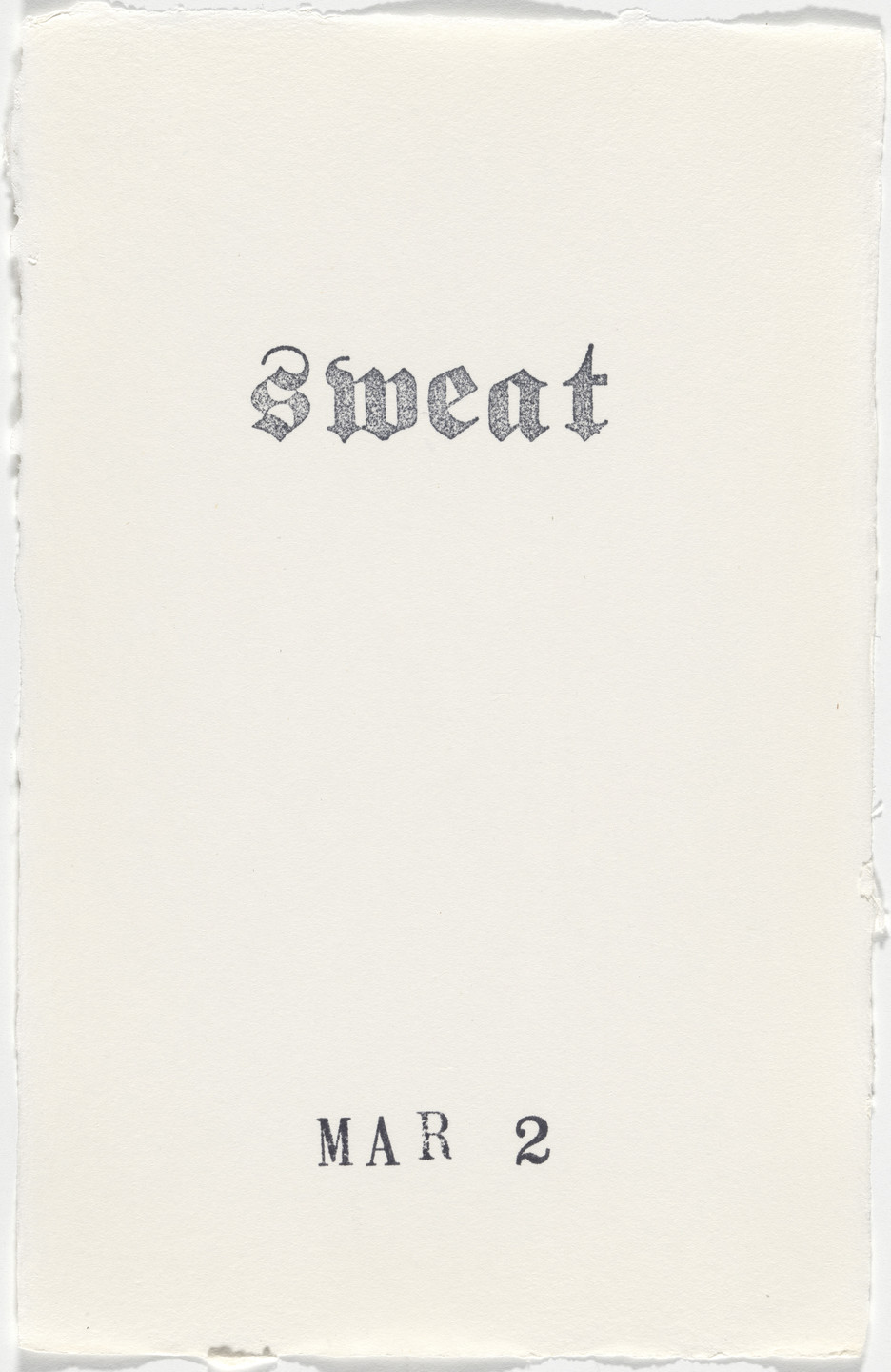 Kiki Smith. Untitled (Book of Hours). 1986–2003