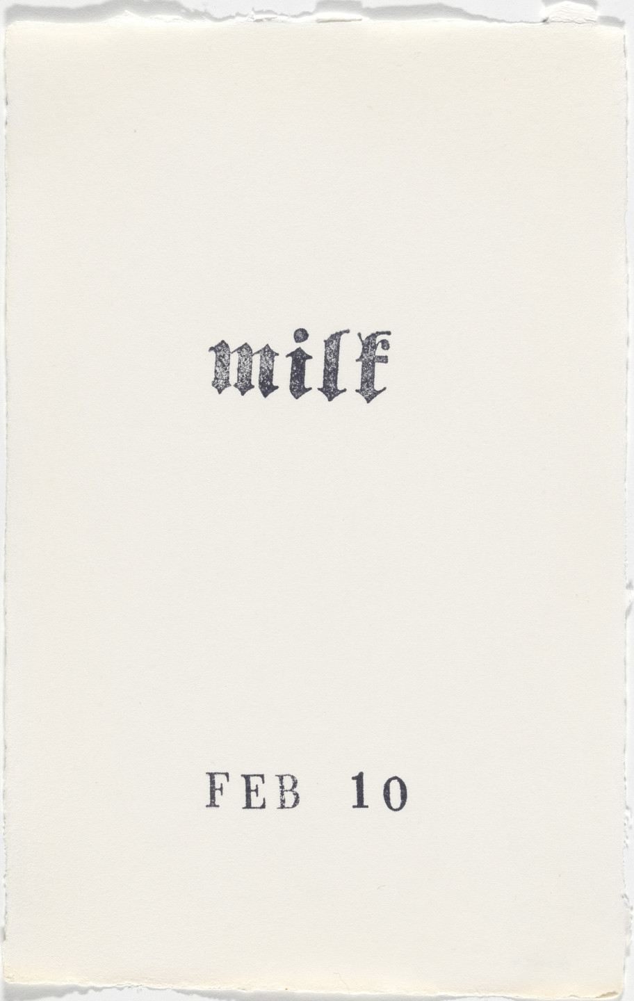 Kiki Smith. Untitled (Book of Hours). 1986–2003