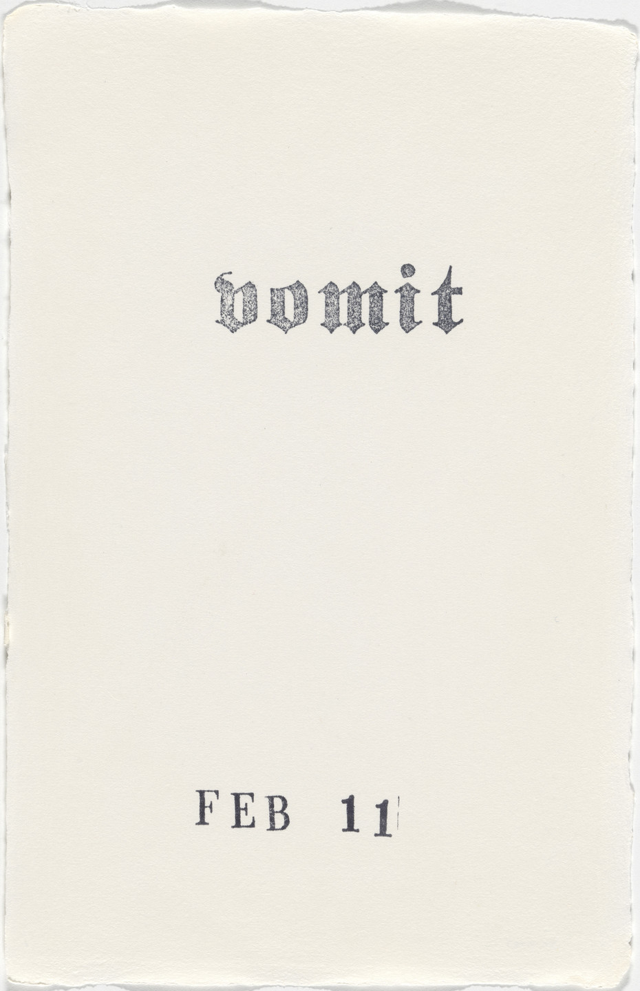 Kiki Smith. Untitled (Book of Hours). 1986–2003