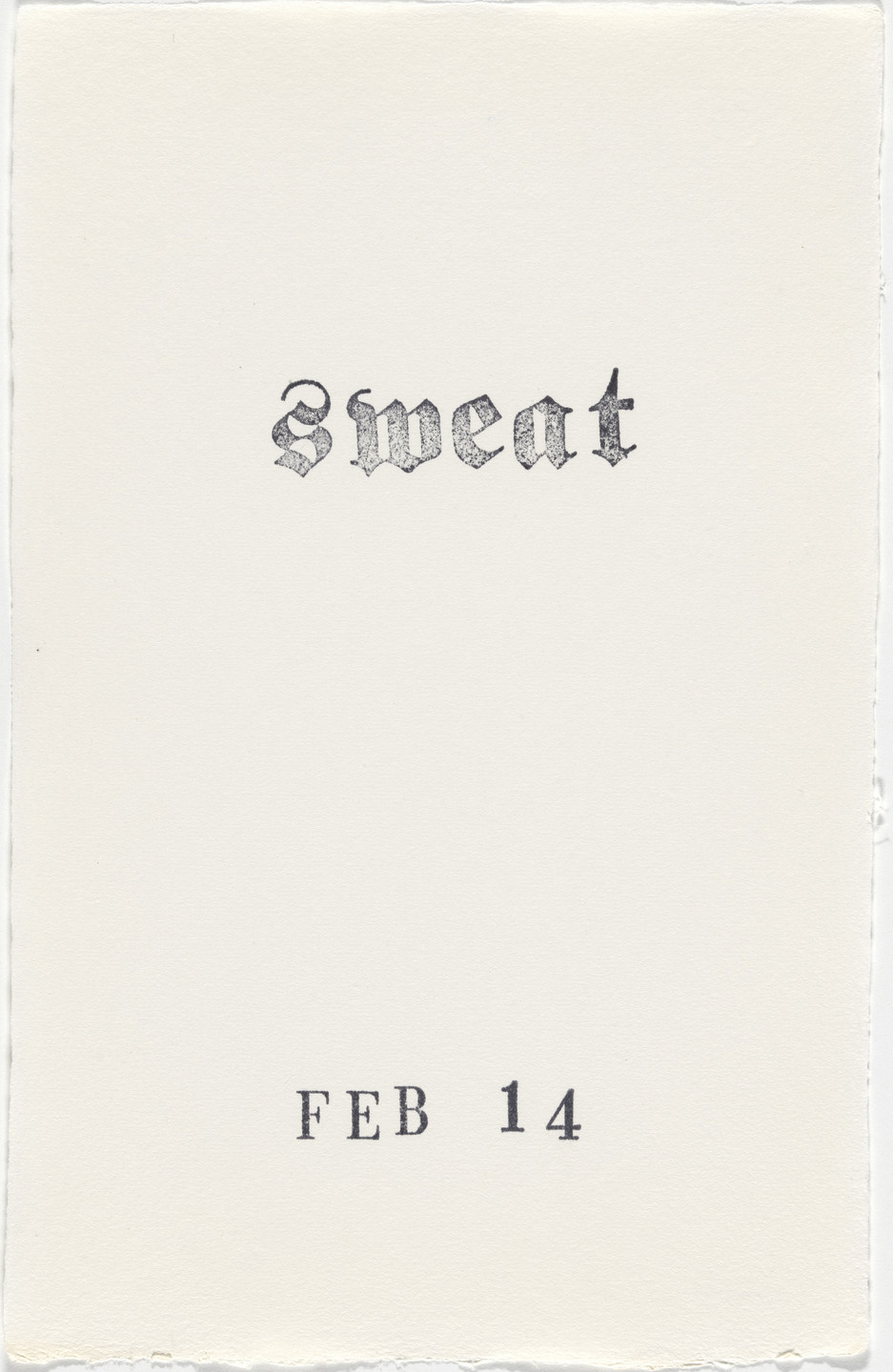 Kiki Smith. Untitled (Book of Hours). 1986–2003