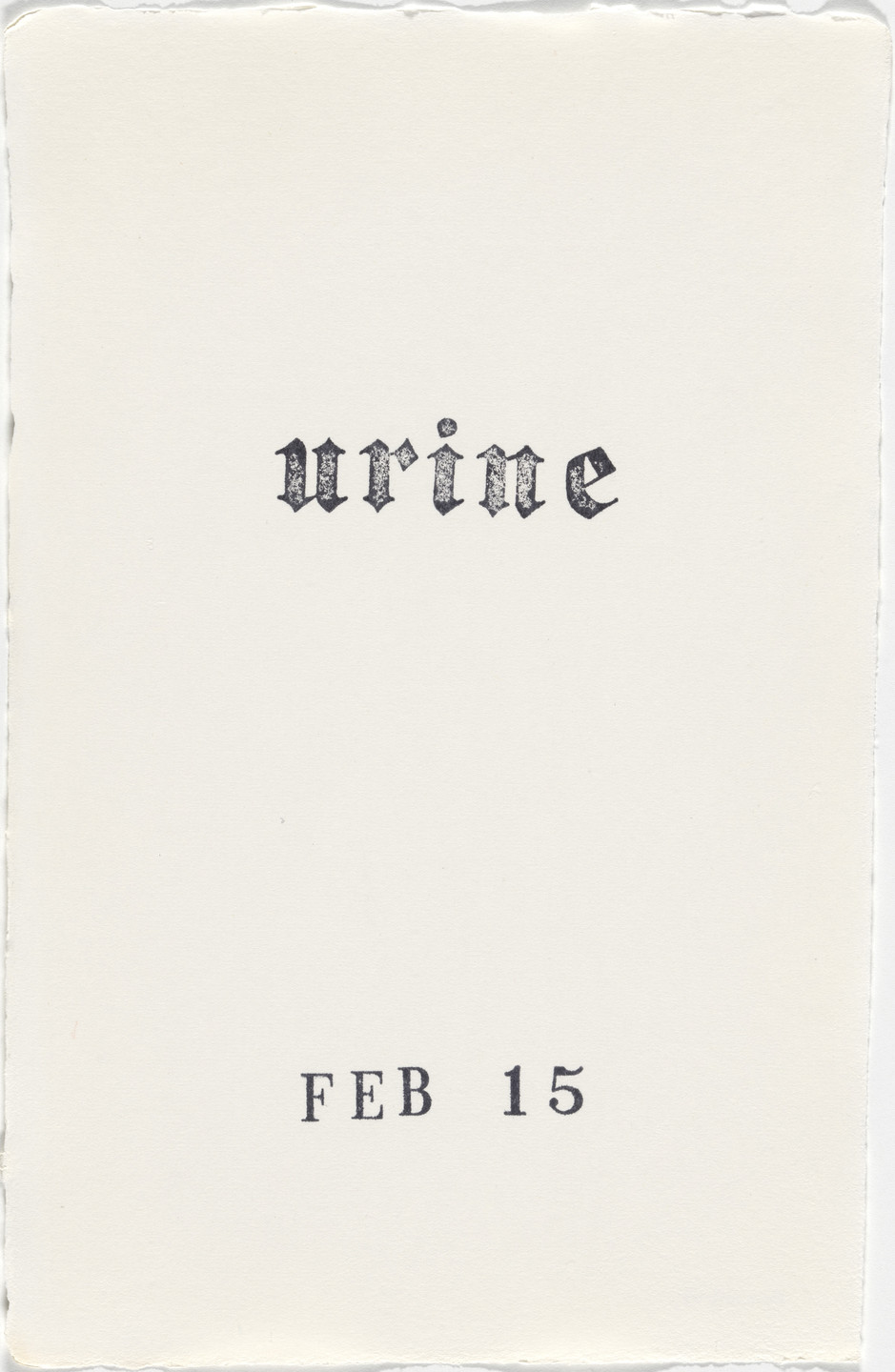 Kiki Smith. Untitled (Book of Hours). 1986–2003