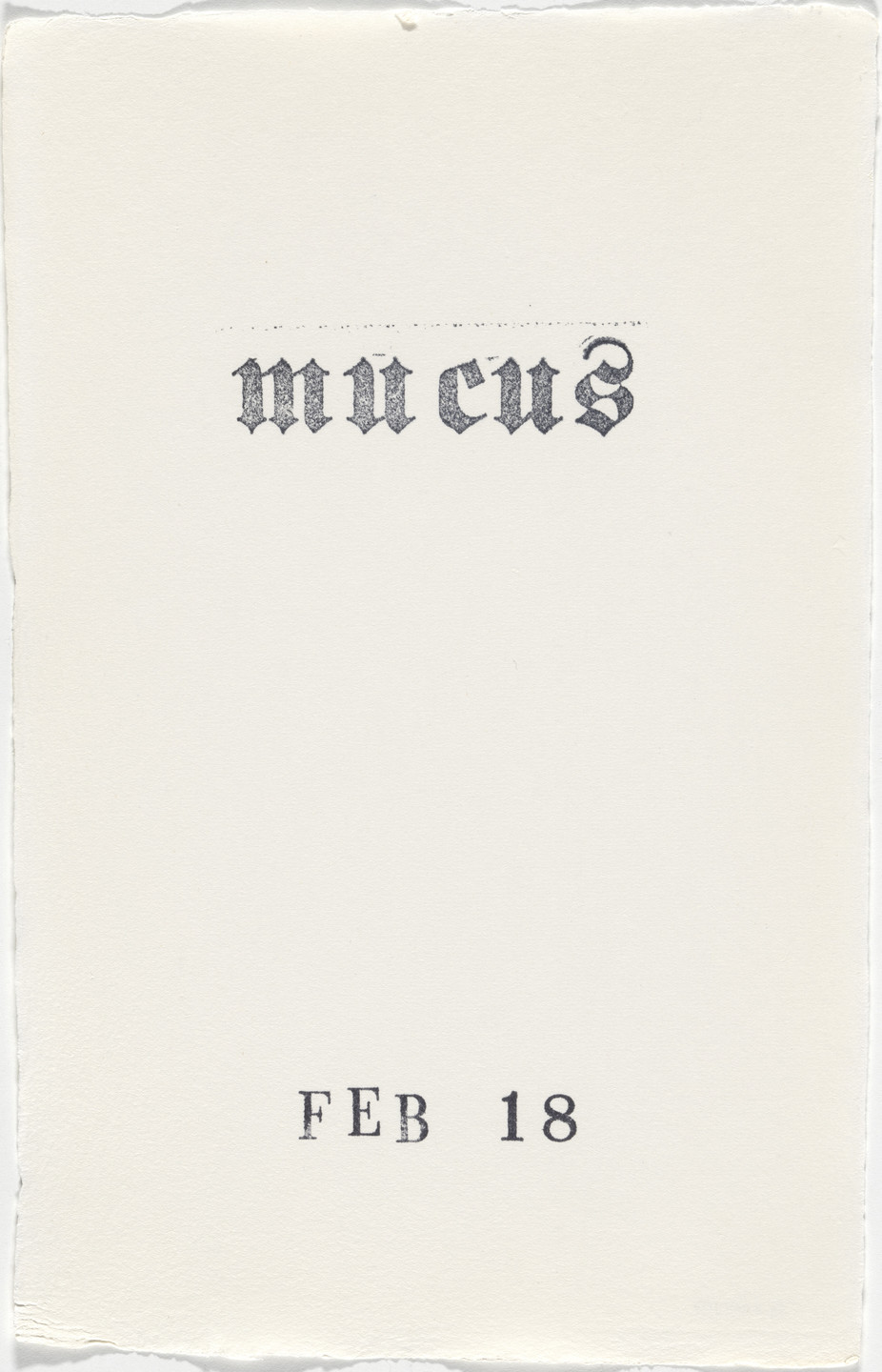 Kiki Smith. Untitled (Book of Hours). 1986–2003