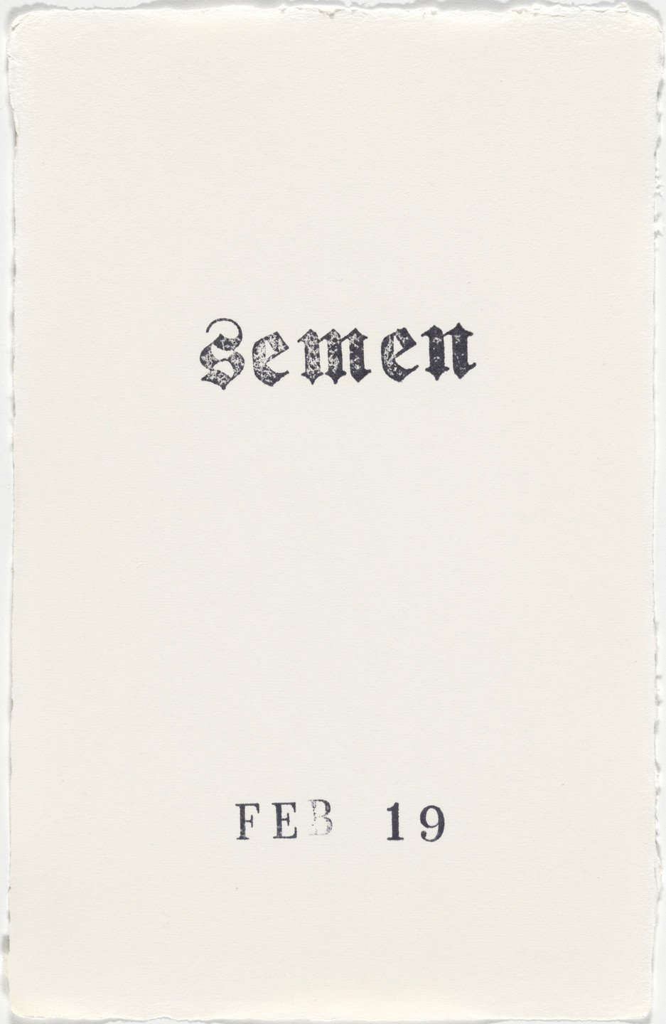 Kiki Smith. Untitled (Book of Hours). 1986–2003
