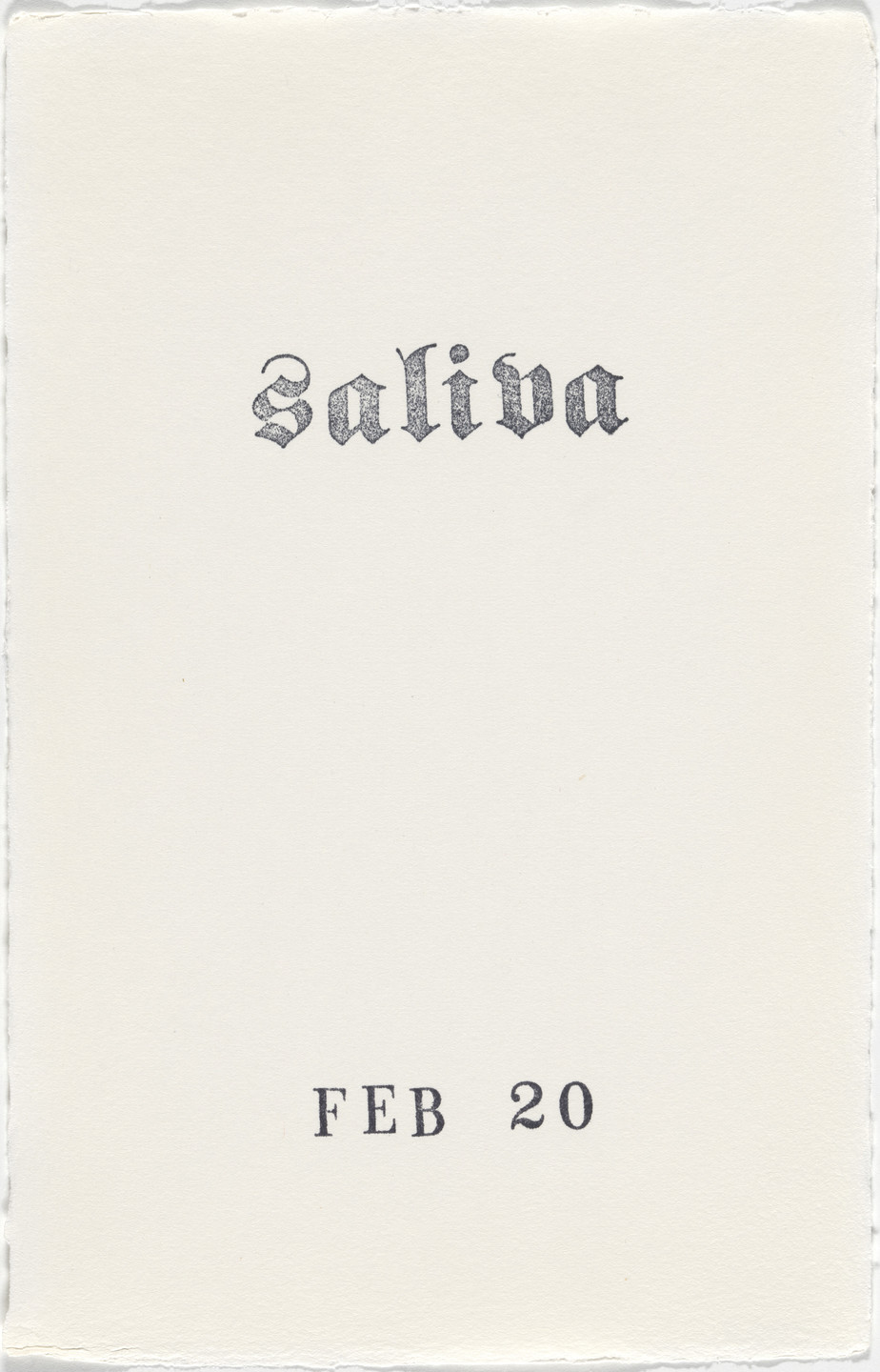Kiki Smith. Untitled (Book of Hours). 1986–2003