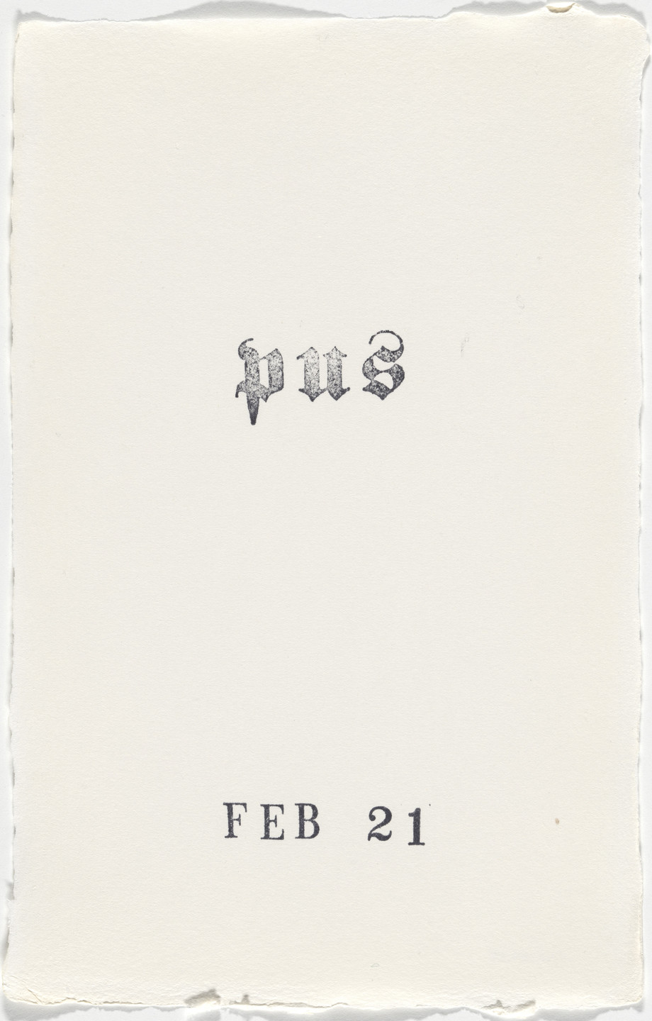 Kiki Smith. Untitled (Book of Hours). 1986–2003