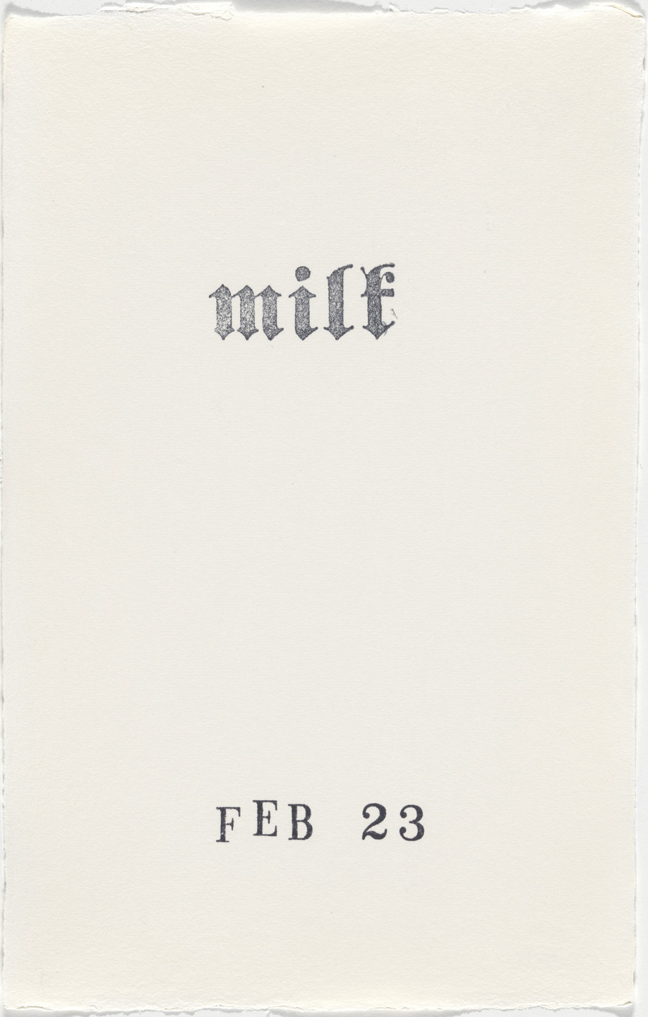 Kiki Smith. Untitled (Book of Hours). 1986–2003