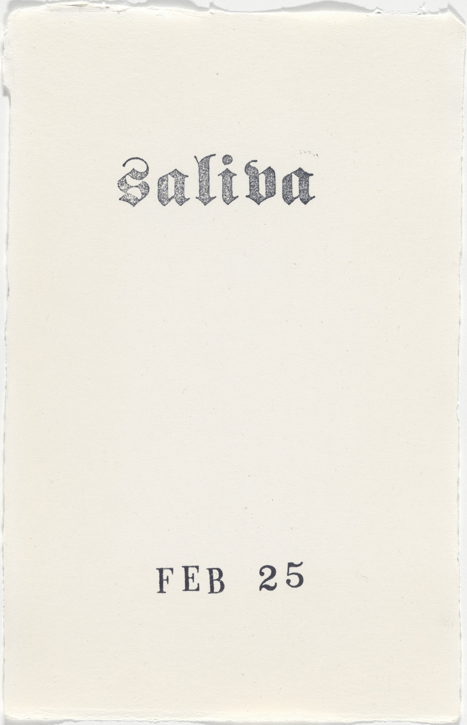 Kiki Smith. Untitled (Book of Hours). 1986–2003