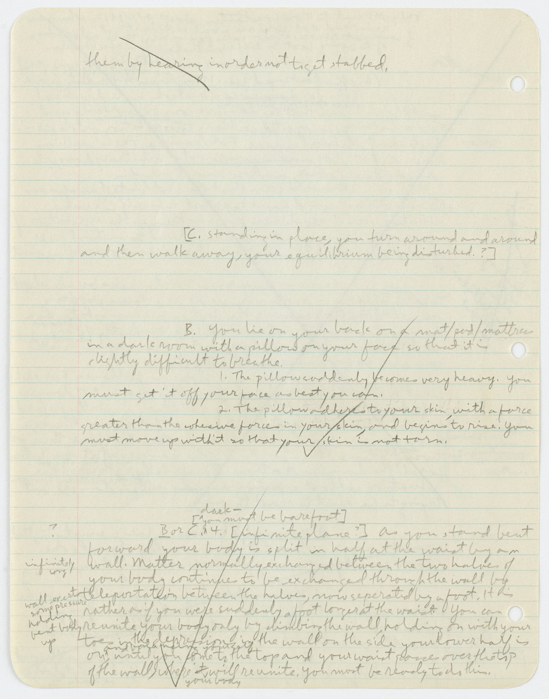 Henry Flynt. Exercise Awareness-States: Reconstruction made during period above version was lost. 1964