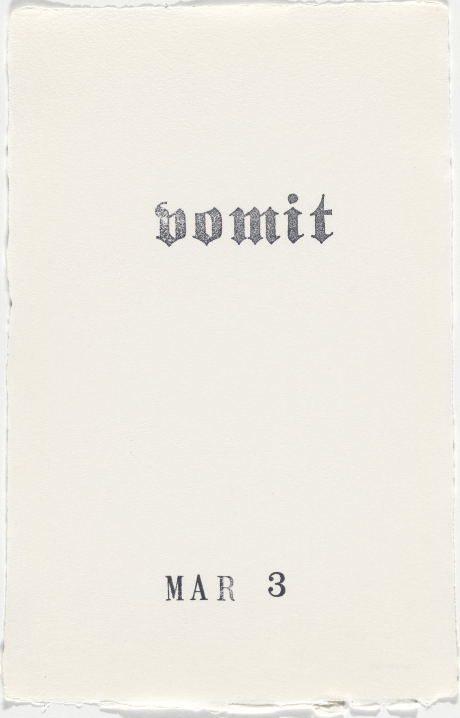 Kiki Smith. Untitled (Book of Hours). 1986–2003