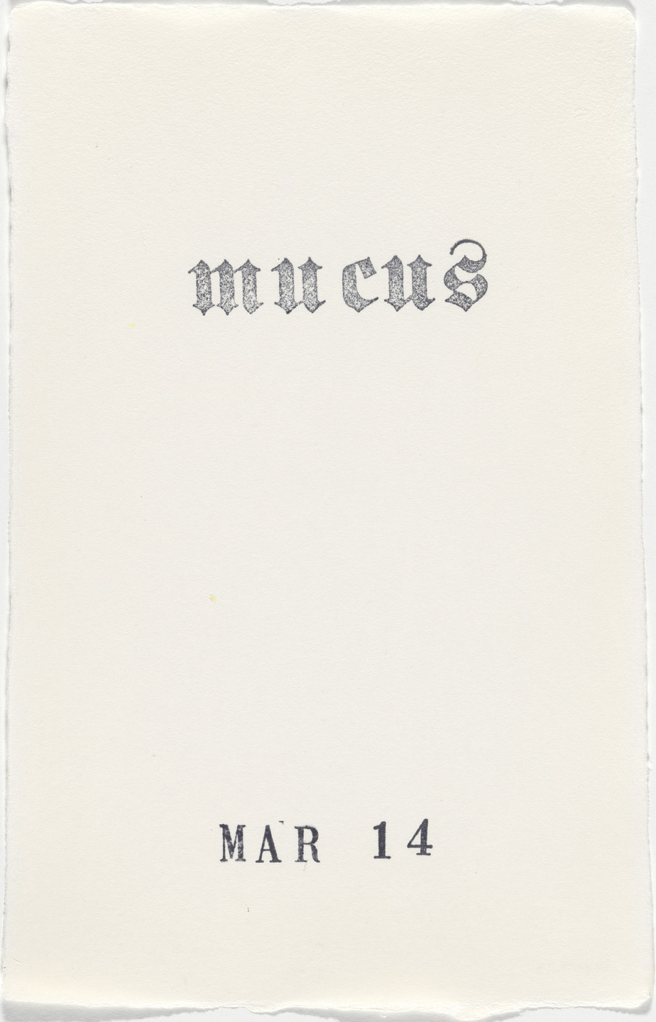 Kiki Smith. Untitled (Book of Hours). 1986–2003