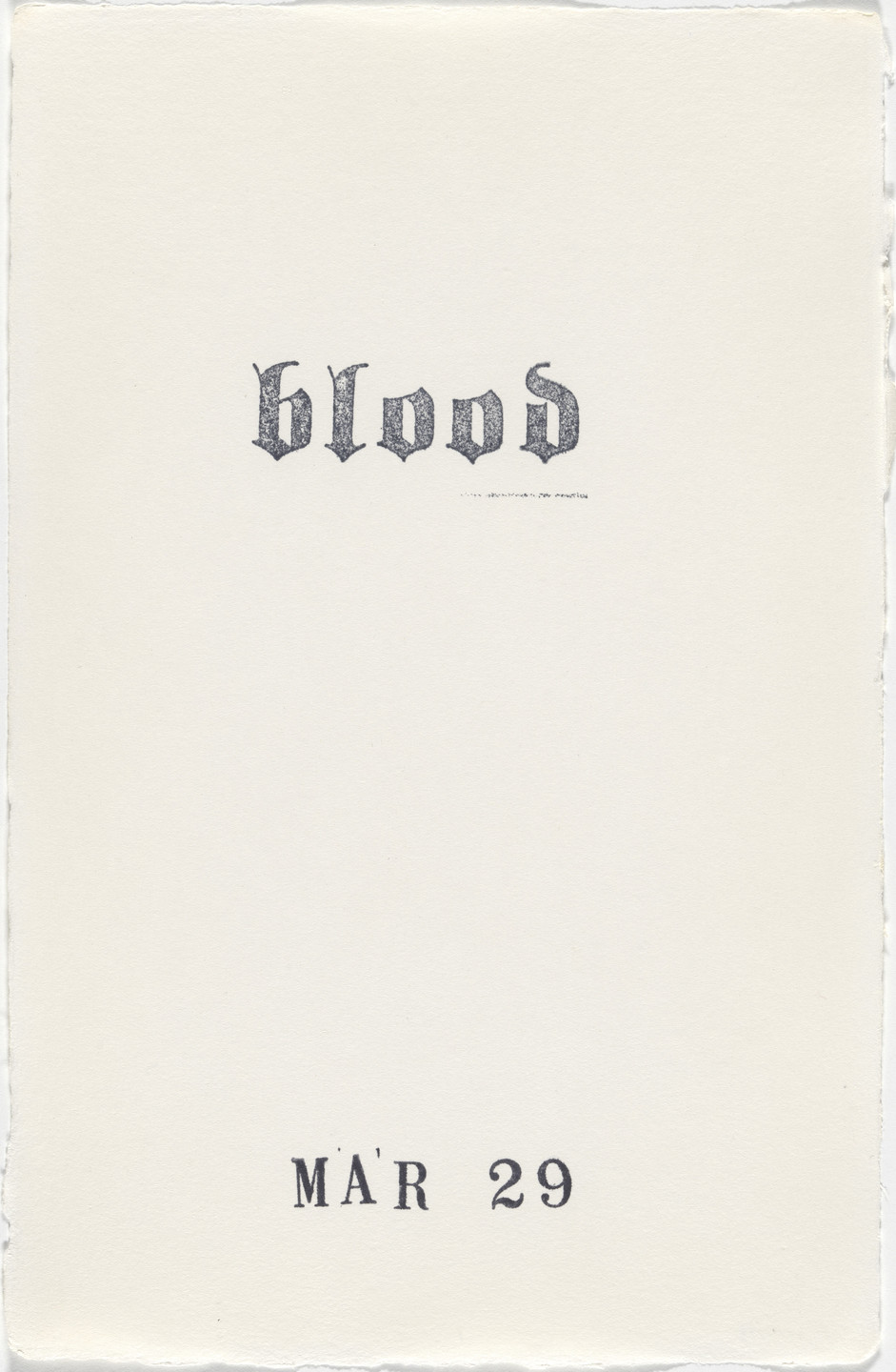 Kiki Smith. Untitled (Book of Hours). 1986–2003