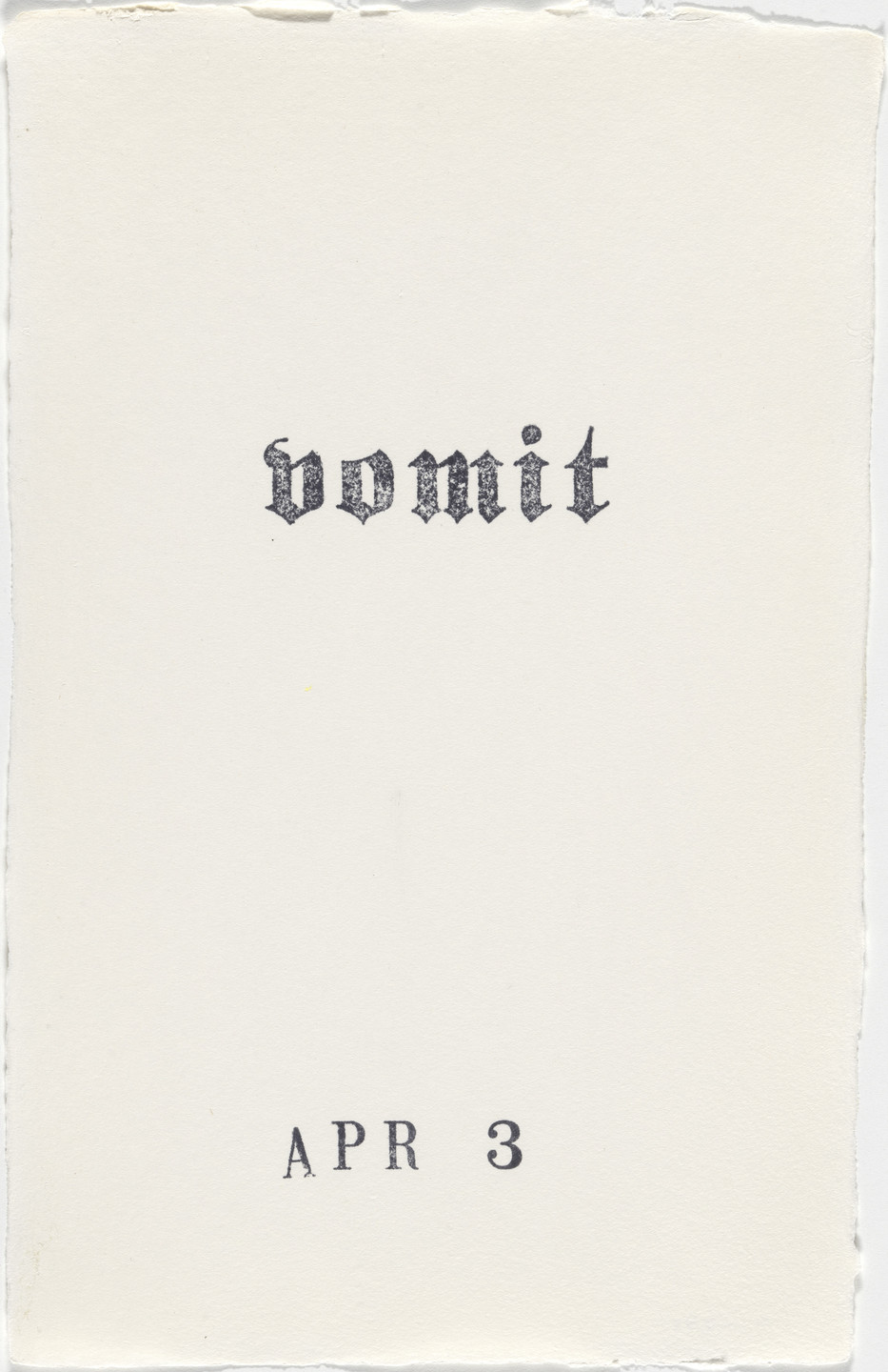 Kiki Smith. Untitled (Book of Hours). 1986–2003
