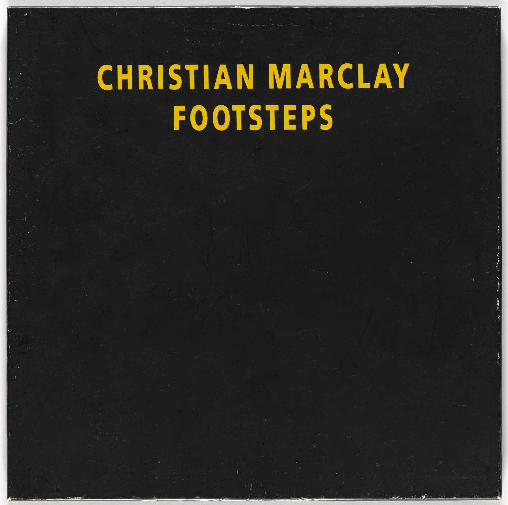 刀根康尚 Christian Marclay Christian Wolff Christian Marclay. Footsteps. 1989 | MoMA