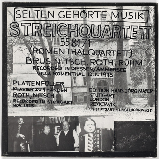 Selten Gehörte Musik Das Münchner … Selten Gehörte Musik, Dieter Roth, Gerhard Rühm, Oswald Wiener