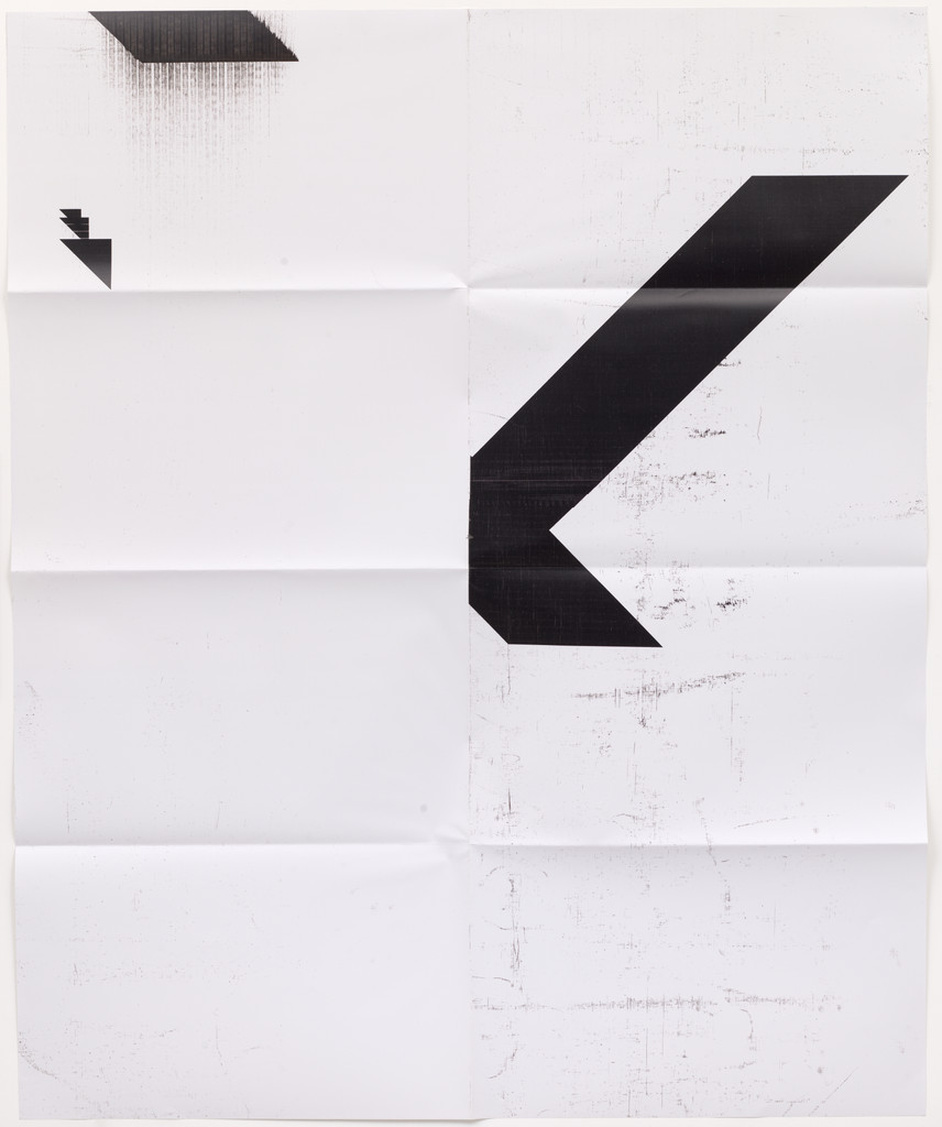 X Poster (Untitled, 2008, Epson UltraChrome inkjet on linen, 84 x 69 in, WG2001), Wade Guyton, 2016