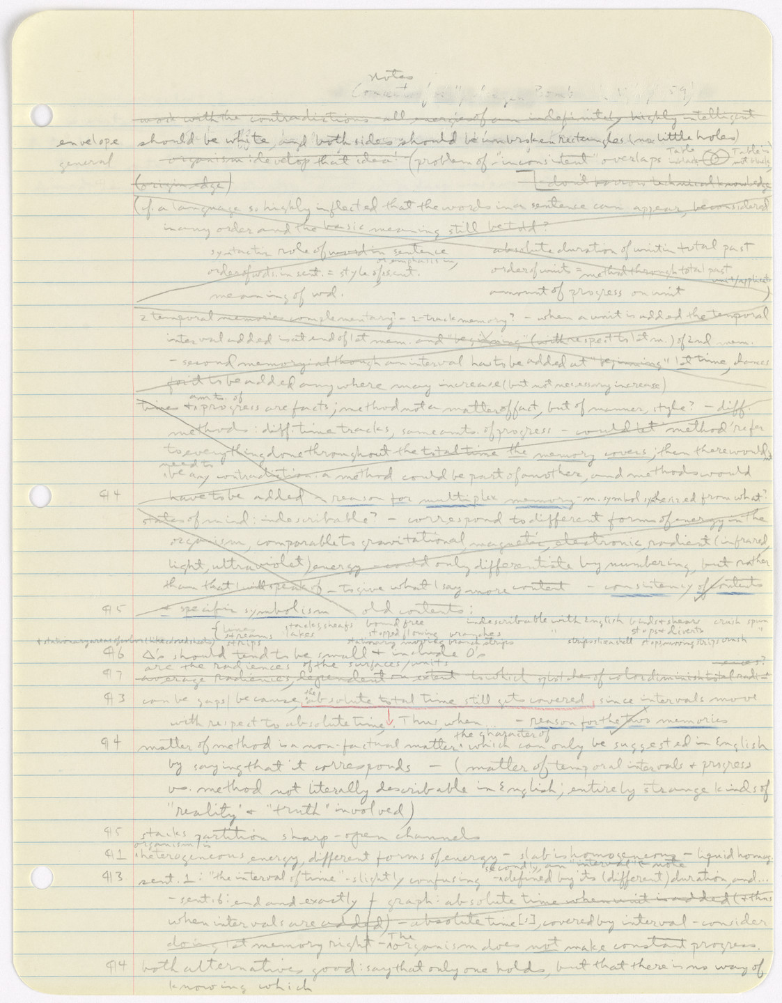 Henry Flynt. Representation of the Memory of an Energy Cube Organism: Incomplete Manuscript. 1961