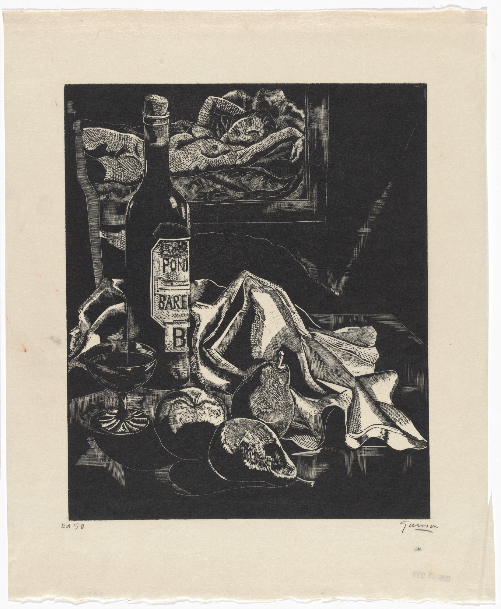 Emil Ganso. Still Life with Bottle