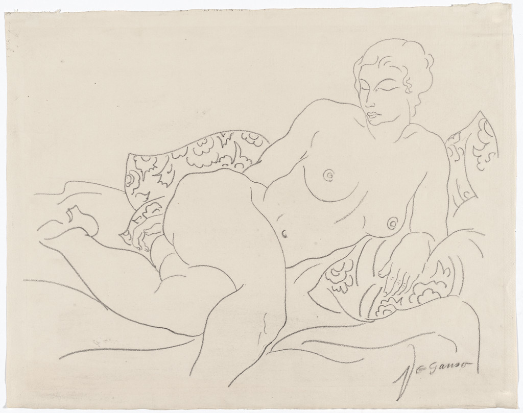Nude Reclining, Emil Ganso, 1927