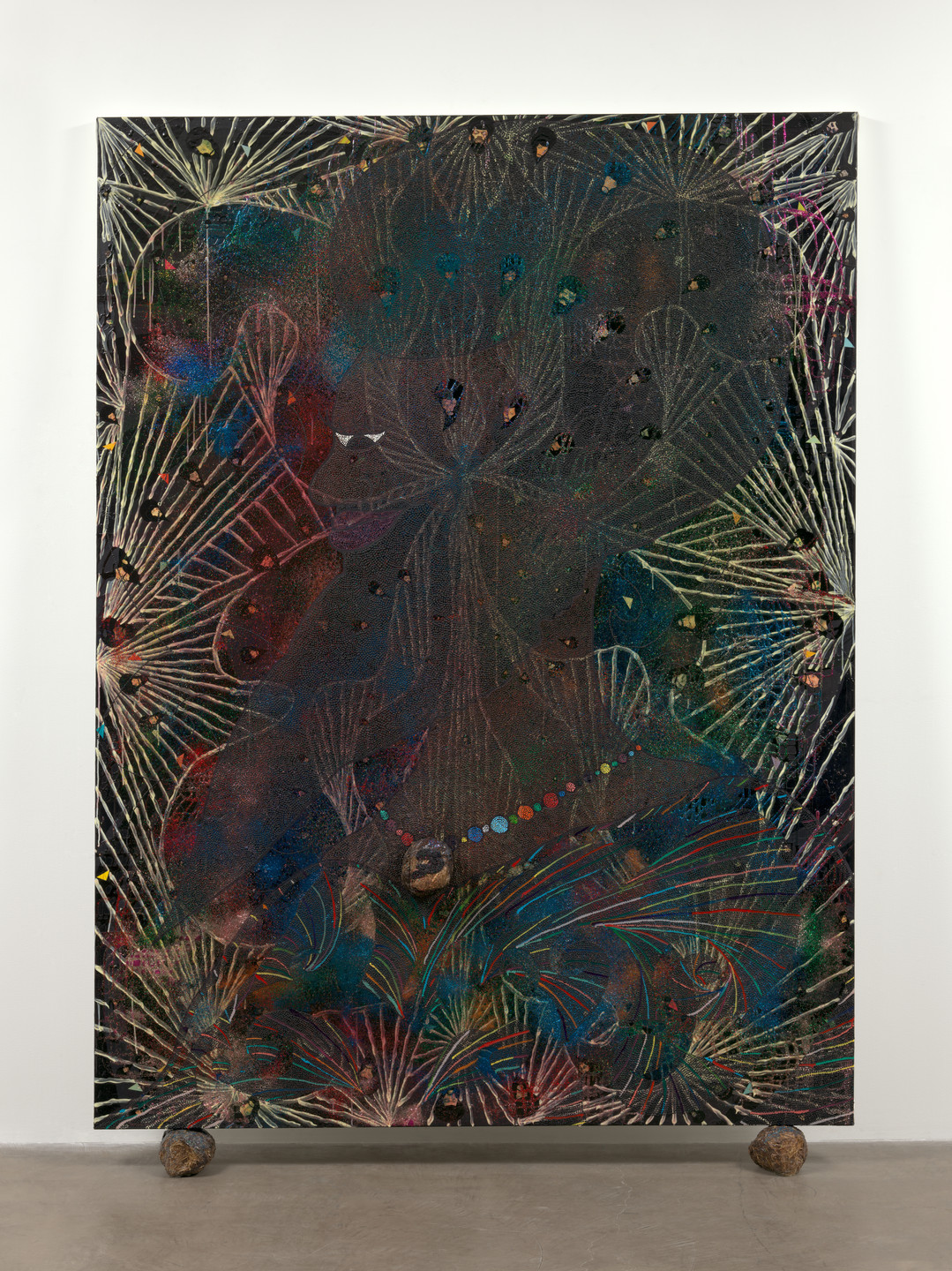Chris Ofili. Prince amongst Thieves. 1999