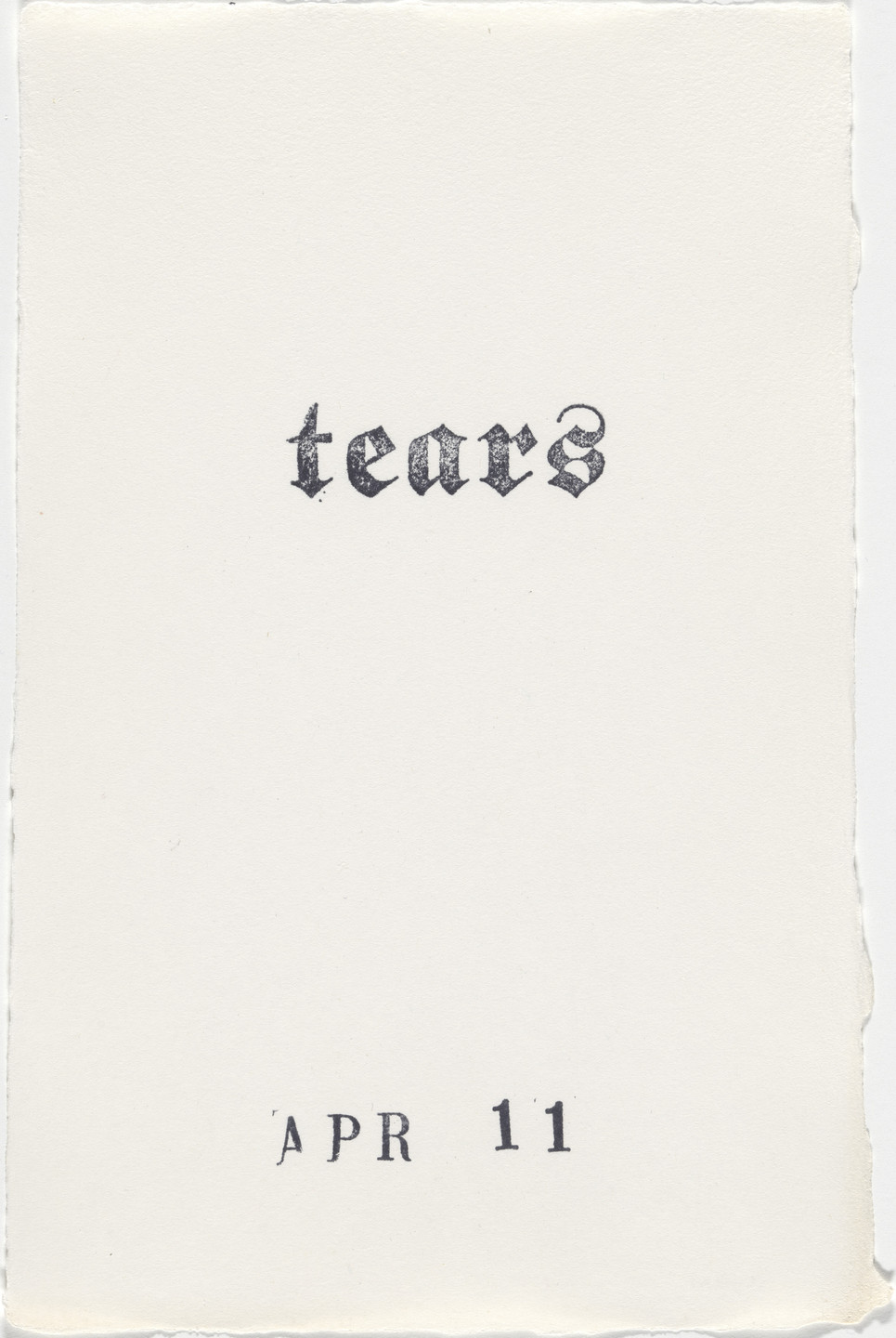 Kiki Smith. Untitled (Book of Hours). 1986–2003