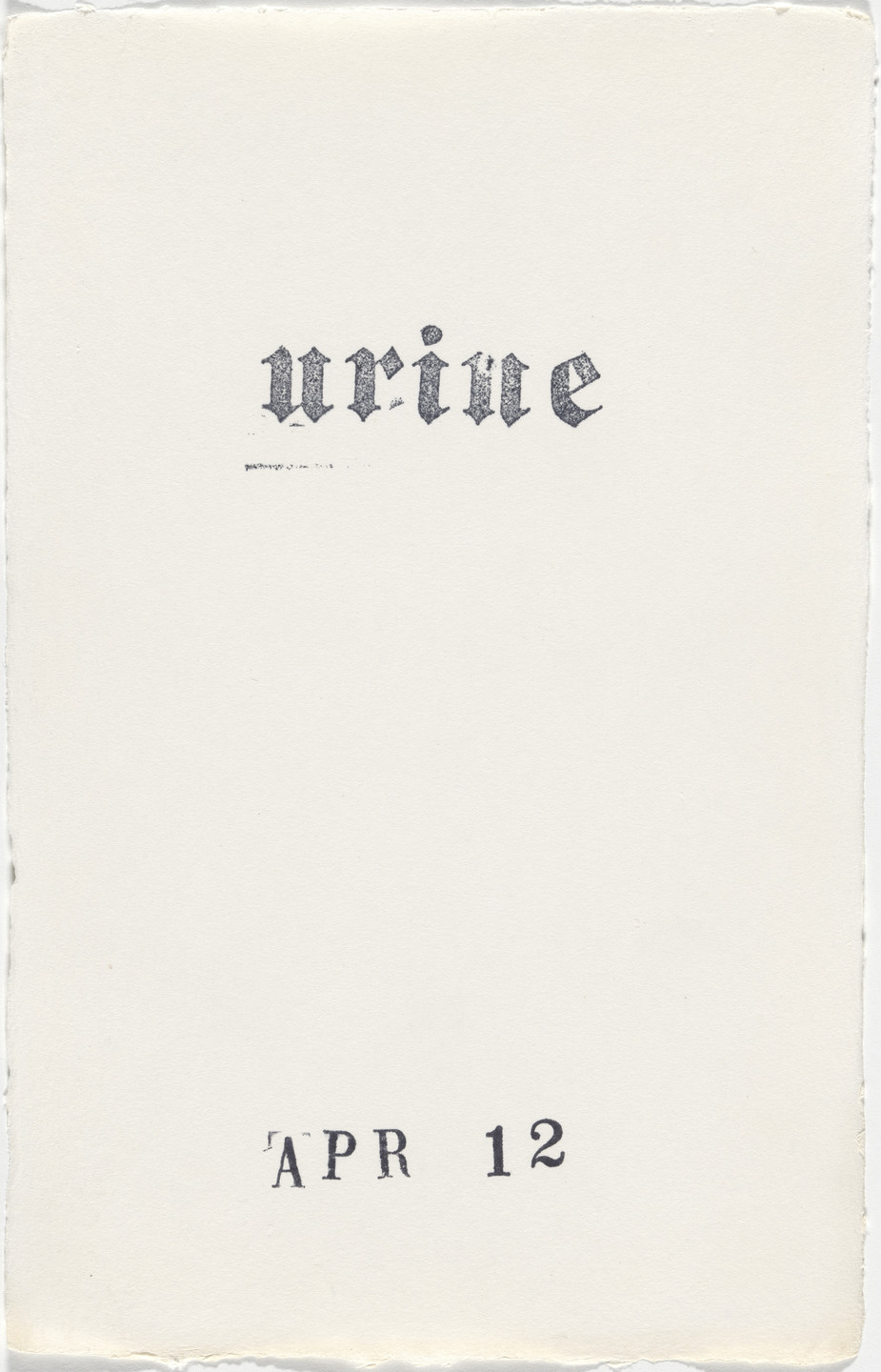 Kiki Smith. Untitled (Book of Hours). 1986–2003
