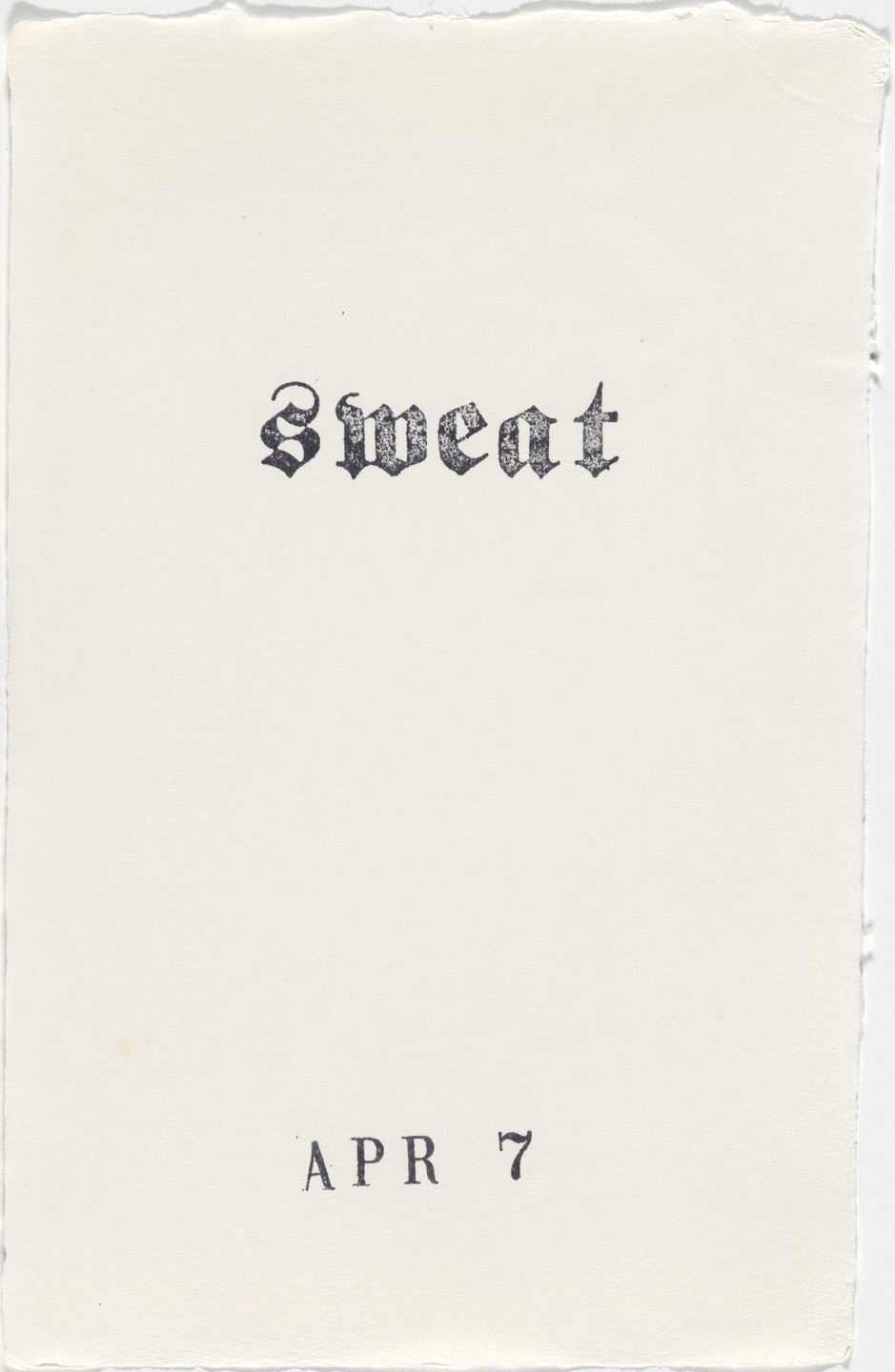 Kiki Smith. Untitled (Book of Hours). 1986–2003