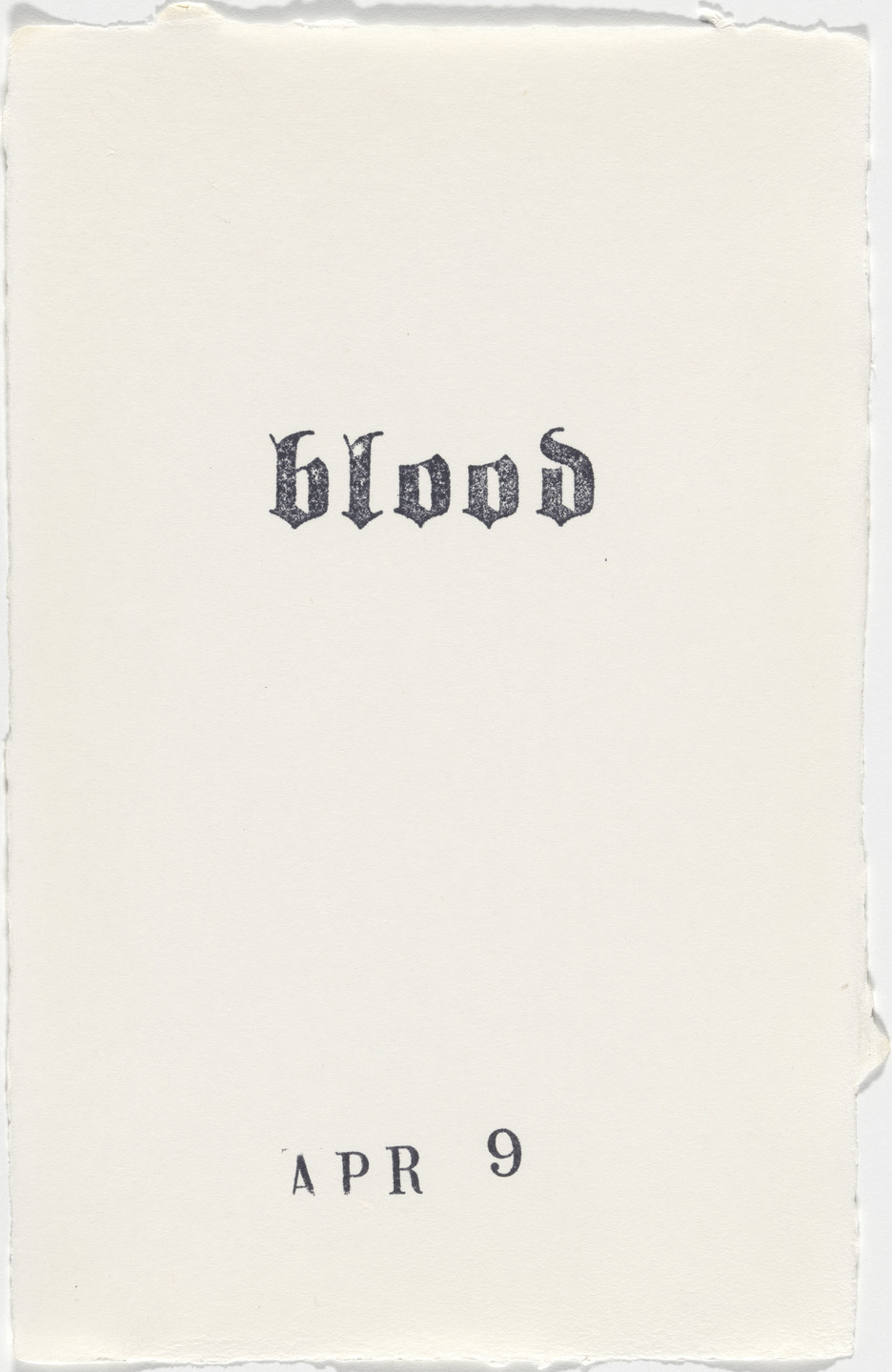 Kiki Smith. Untitled (Book of Hours). 1986–2003