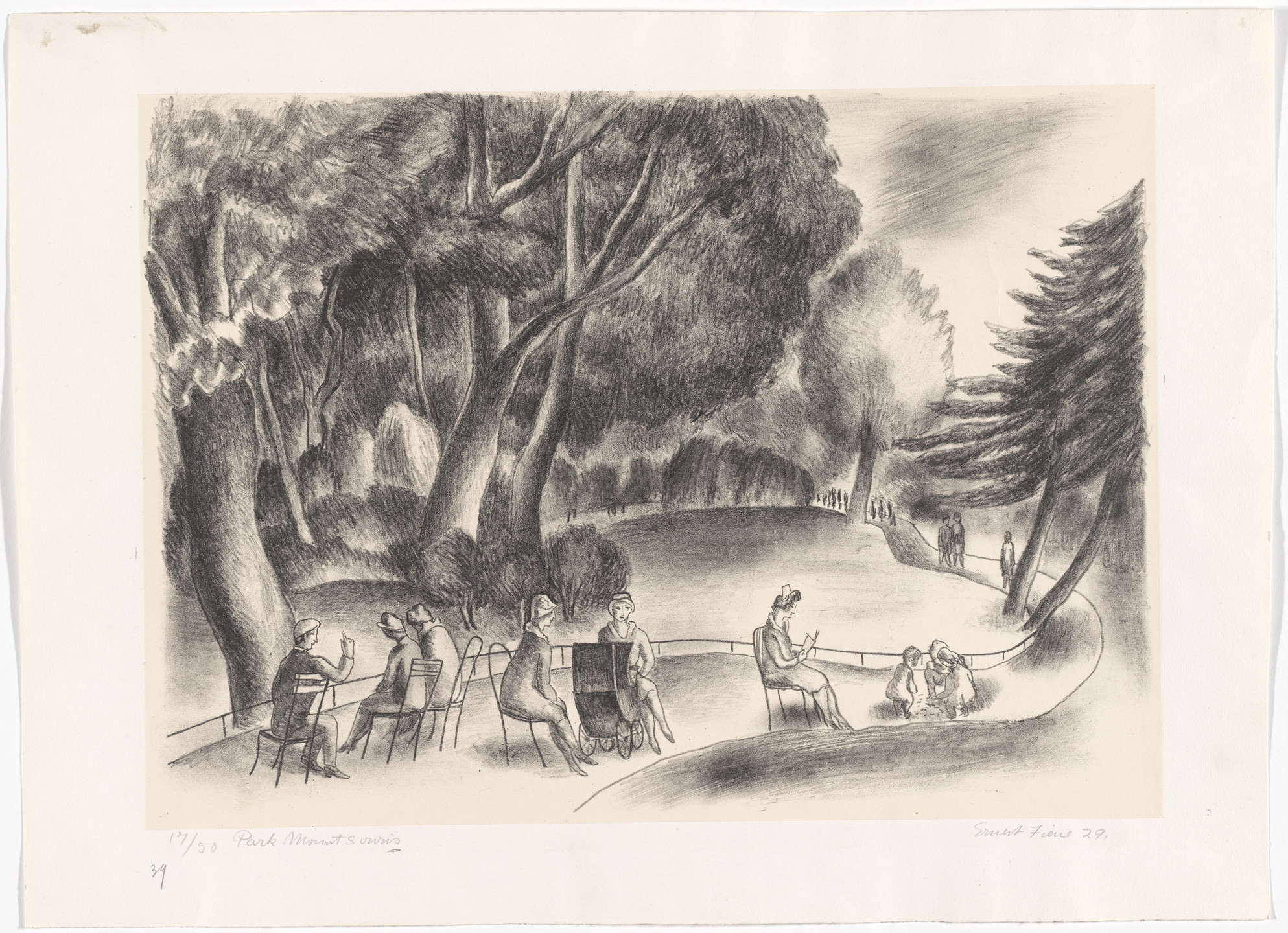 Ernest Fiene. Parc Montsouris, Paris. 1929