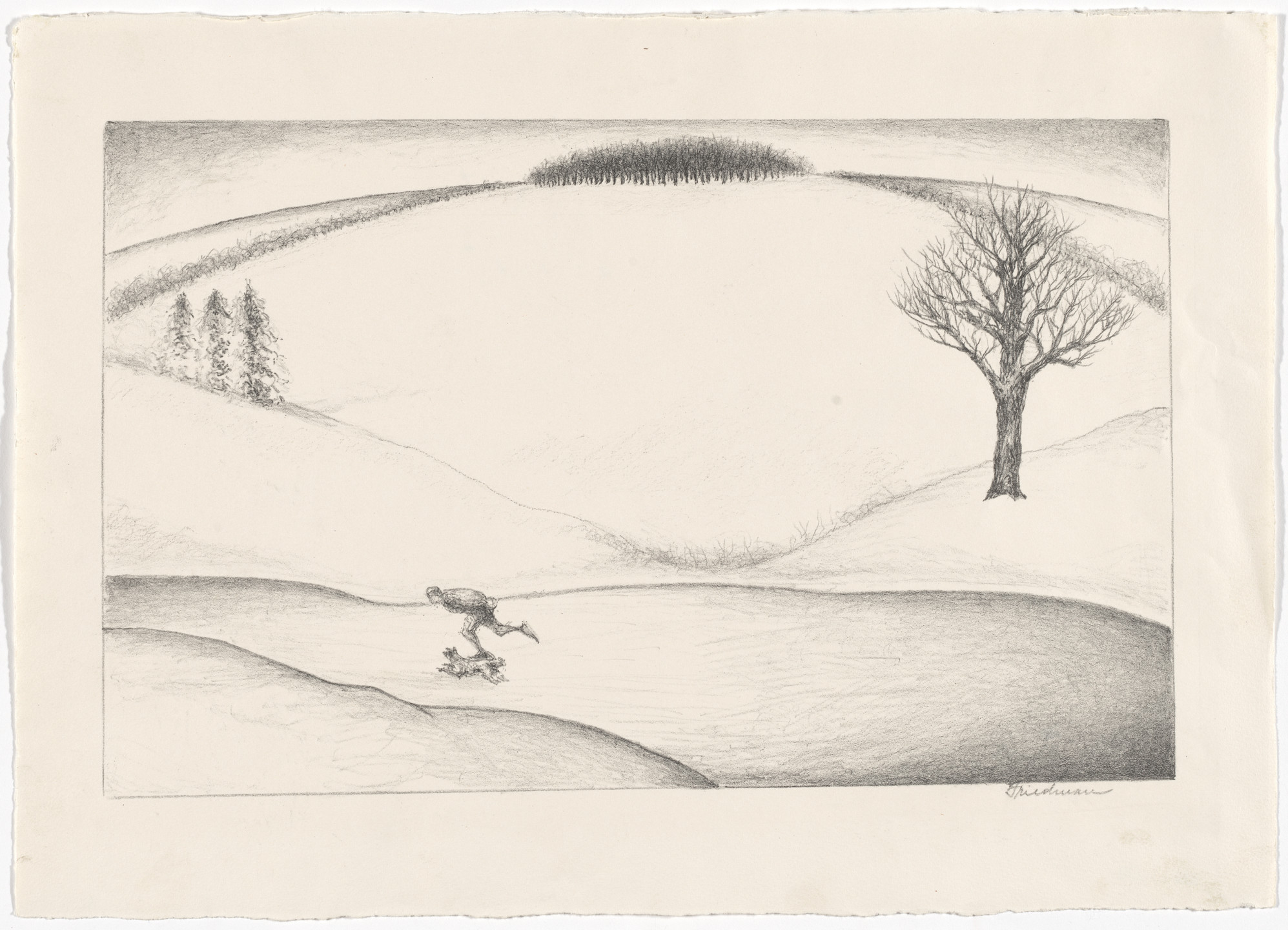 Arnold Friedman. Winter Landscape. c. 1931