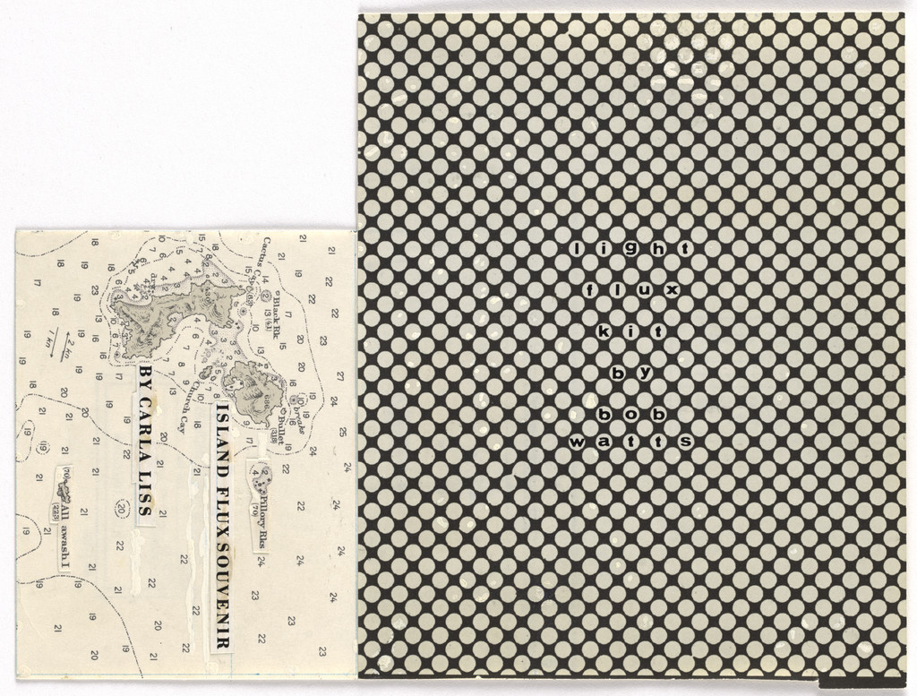 Mechanicals for Island Flux Souvenir and Light Flux Kit by Carla Liss, Robert Watts, George Maciunas