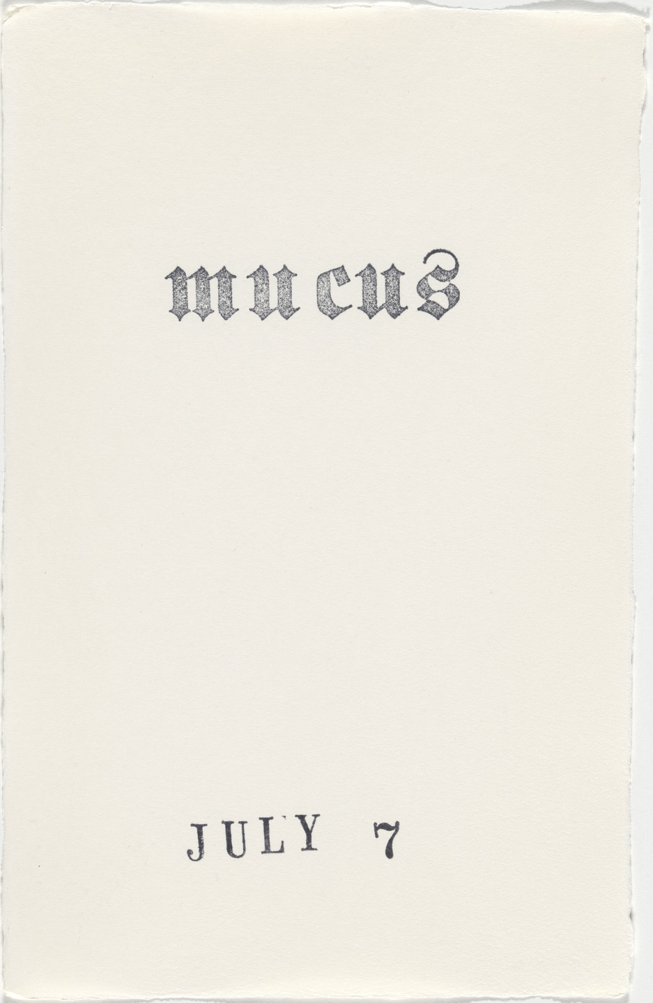 Kiki Smith. Untitled (Book of Hours). 1986–2003